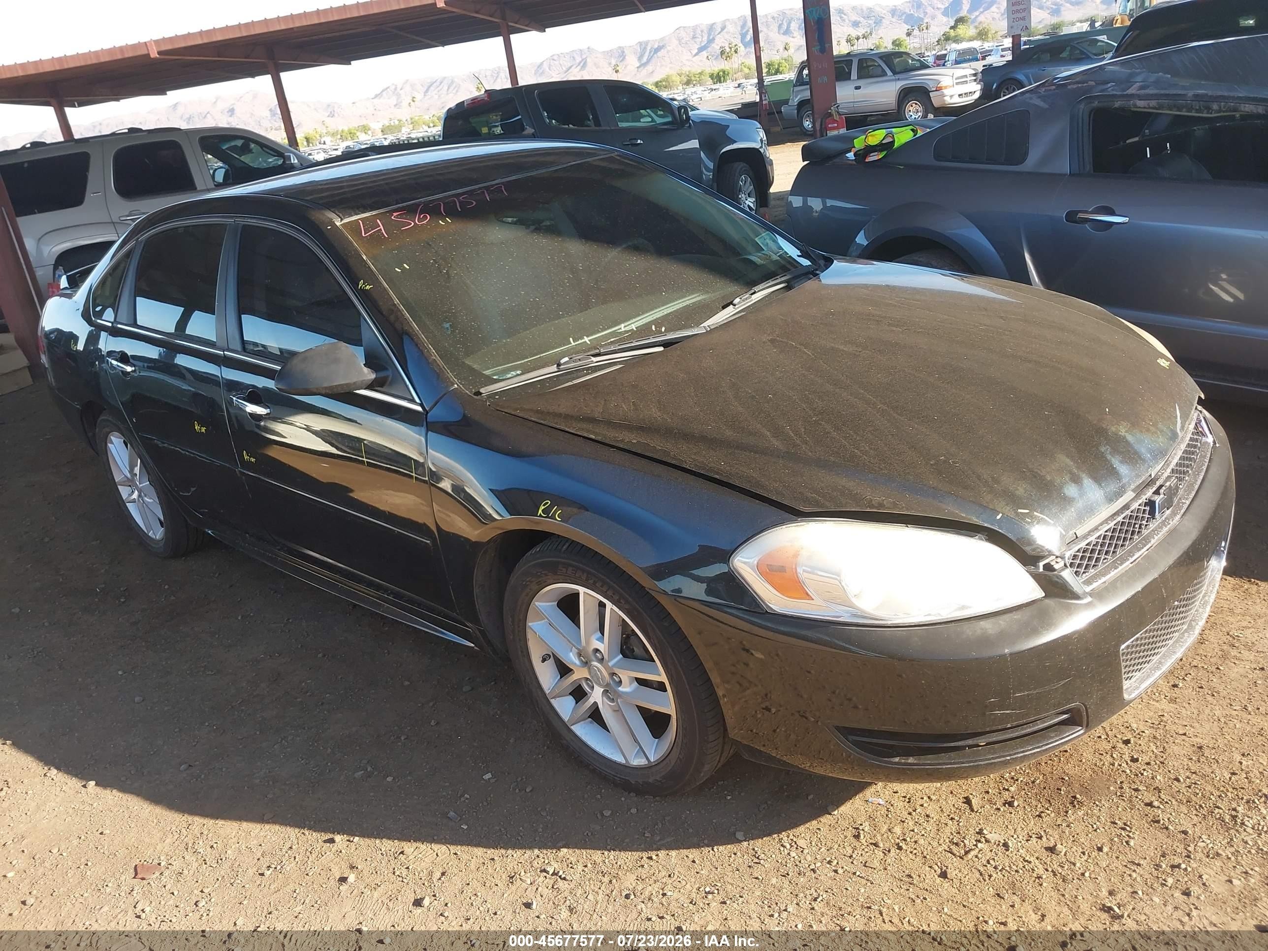 2012 Chevrolet Impala Ls Black vin: 2G1WF5E36C1150771