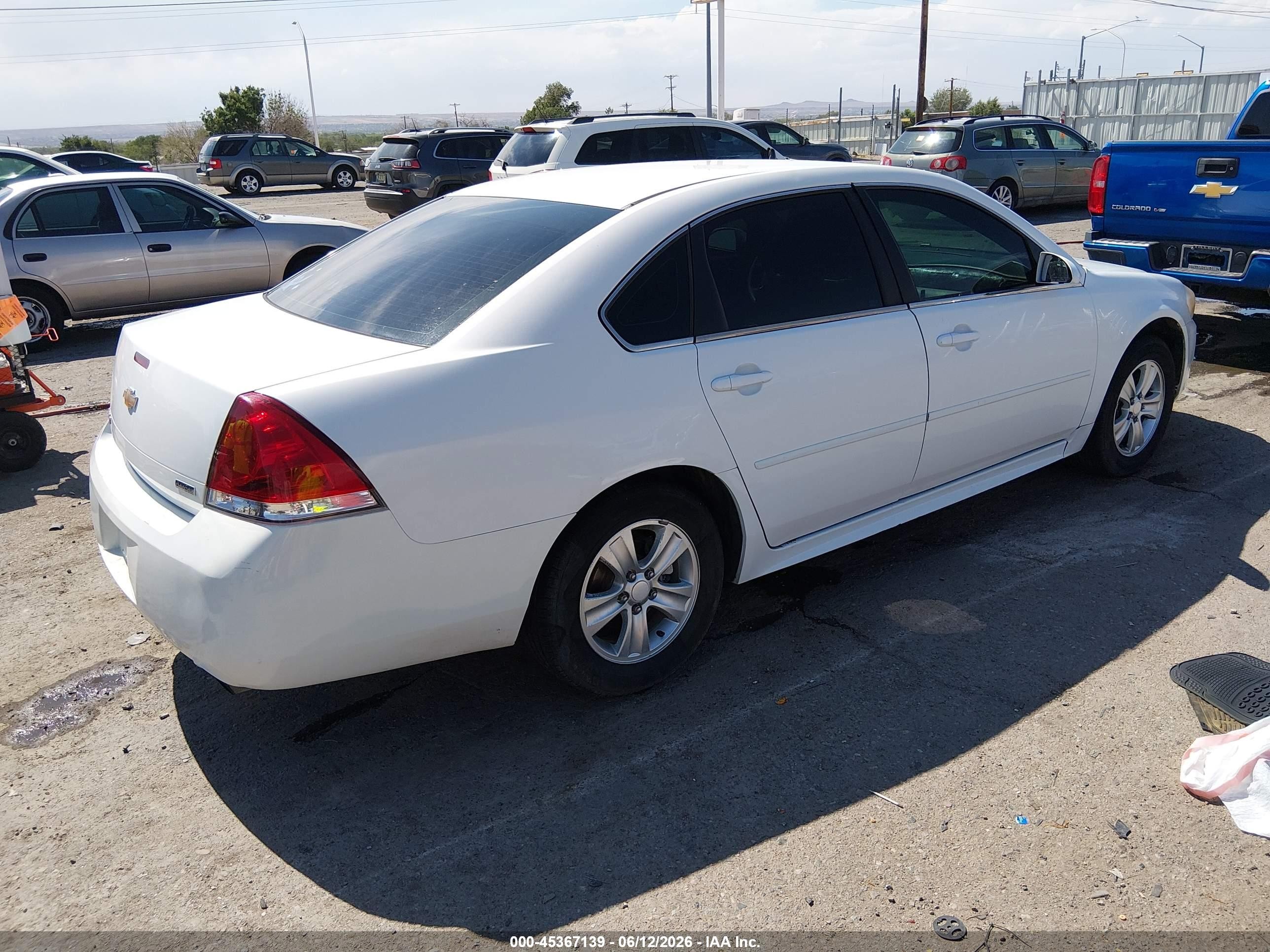 2012 Chevrolet Impala Ls Blue vin: 2G1WF5E36C1212511