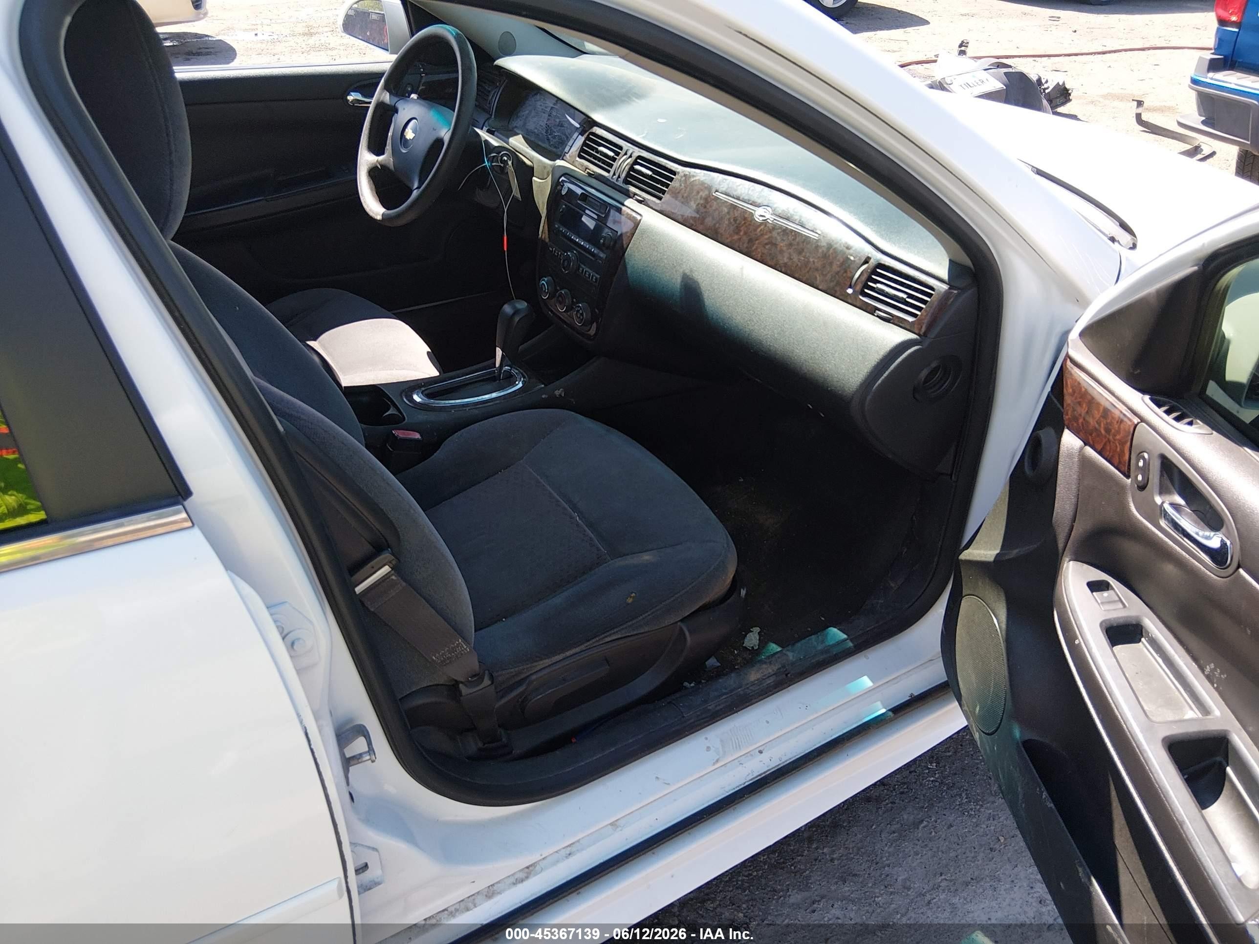 2012 Chevrolet Impala Ls Blue vin: 2G1WF5E36C1212511