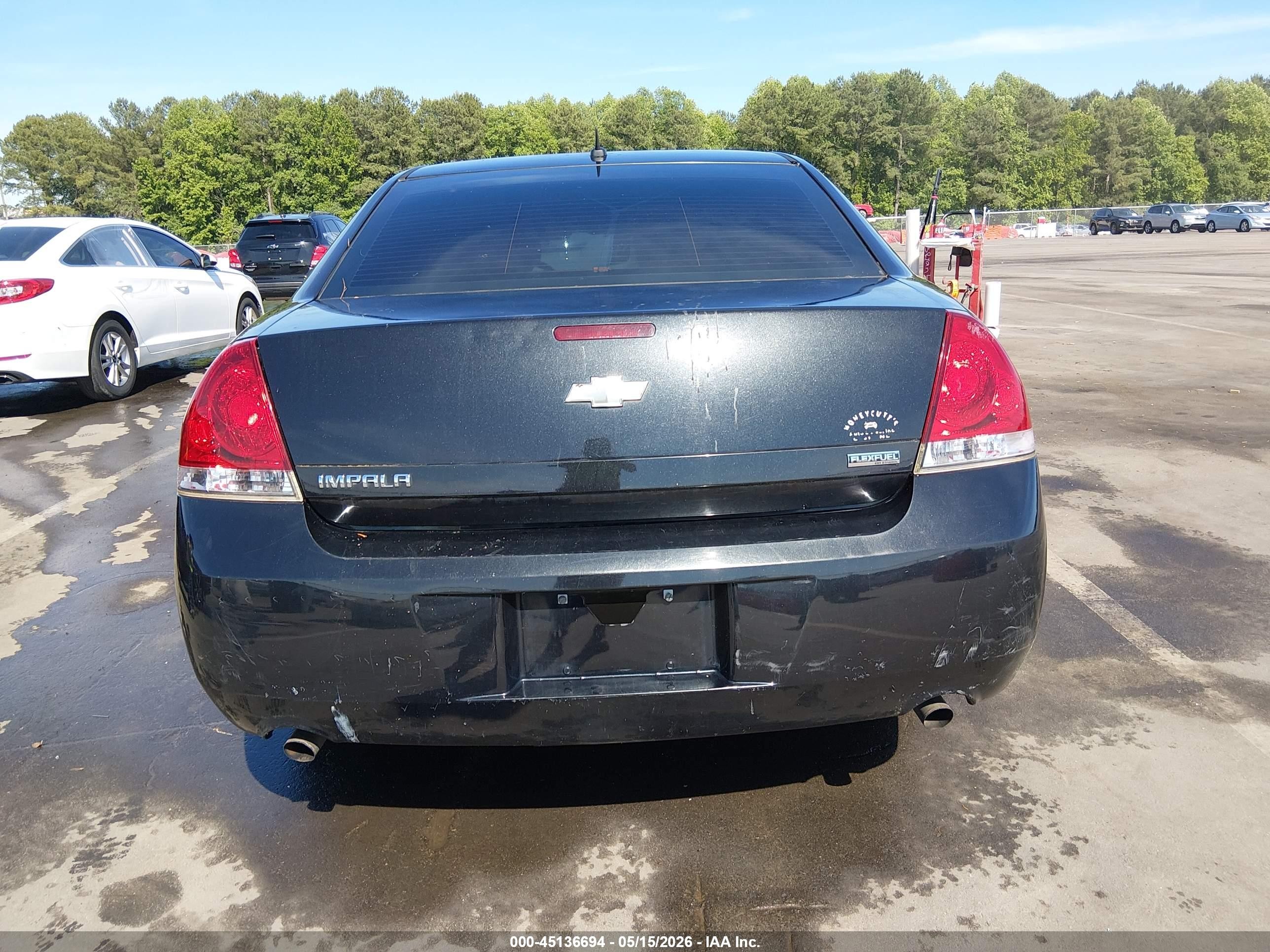 2012 Chevrolet Impala Ls Black vin: 2G1WF5E36C1267346