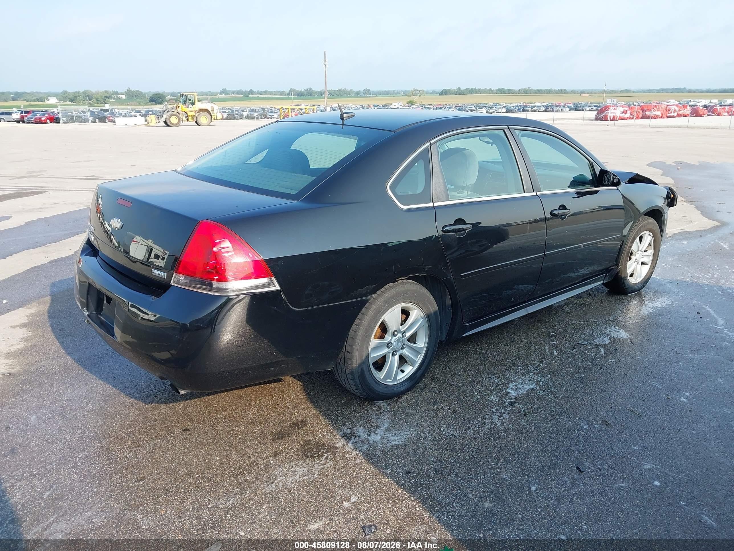 2012 Chevrolet Impala Ls Black vin: 2G1WF5E36C1278380