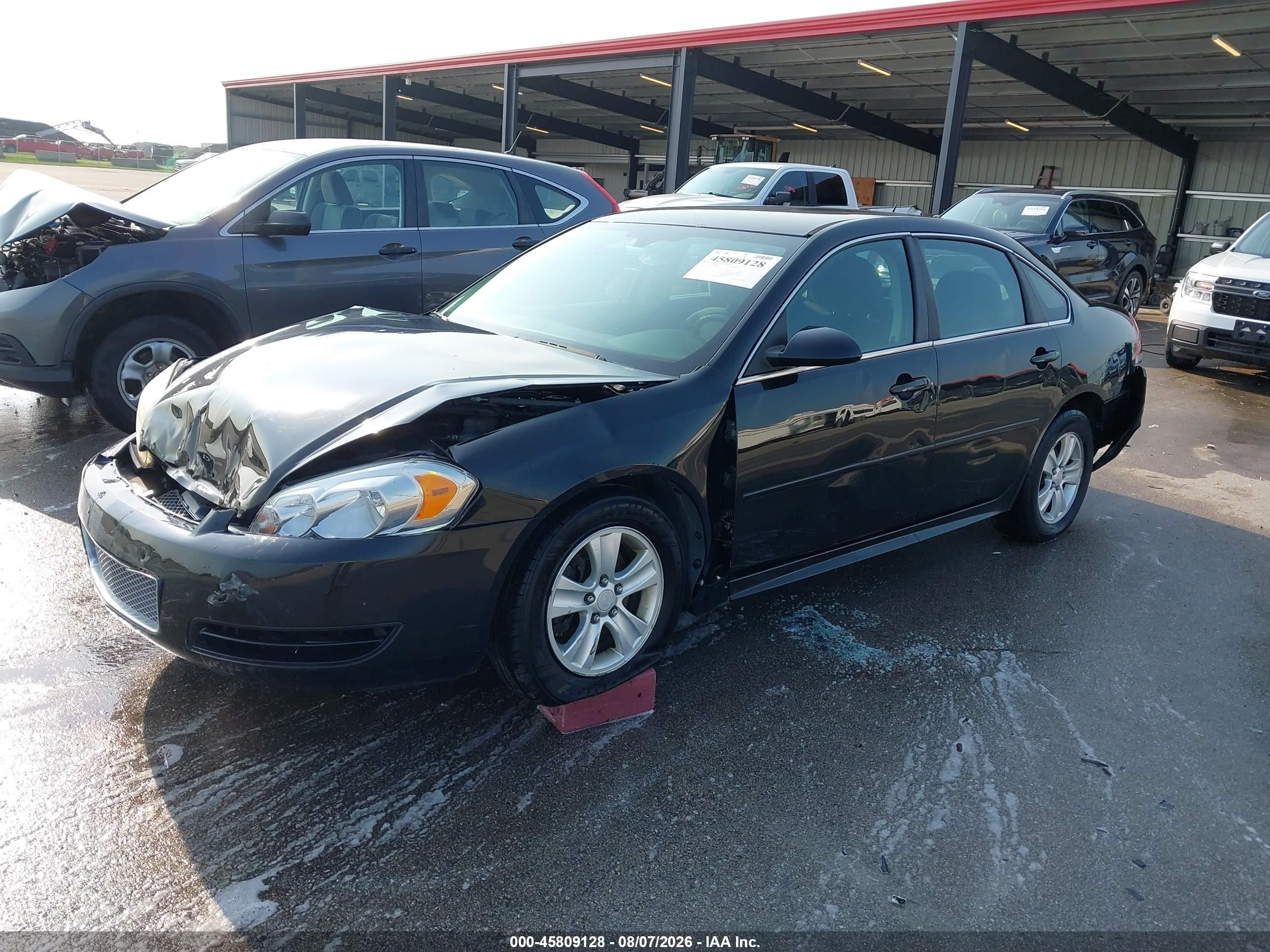2012 Chevrolet Impala Ls Black vin: 2G1WF5E36C1278380