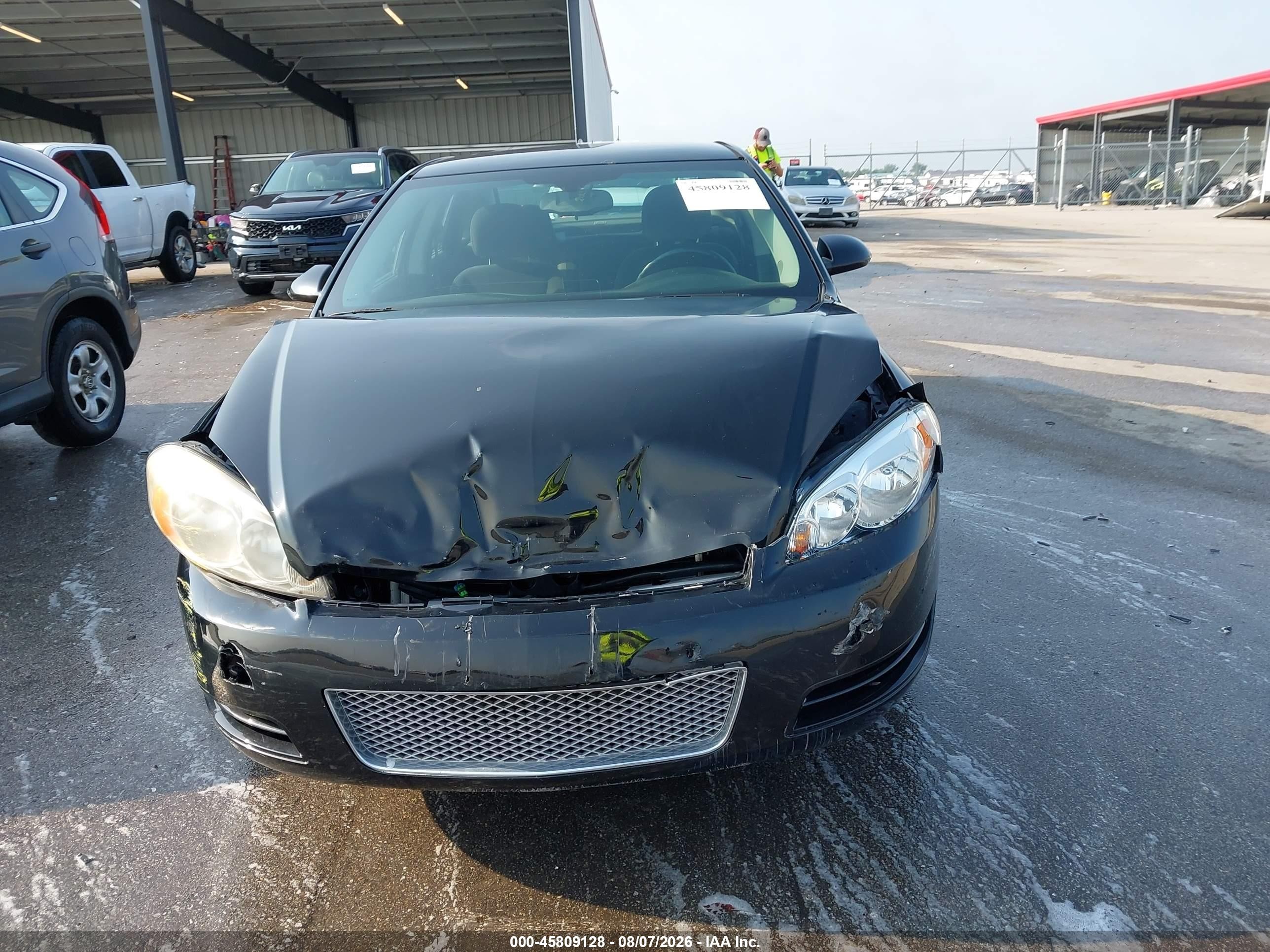 2012 Chevrolet Impala Ls Black vin: 2G1WF5E36C1278380