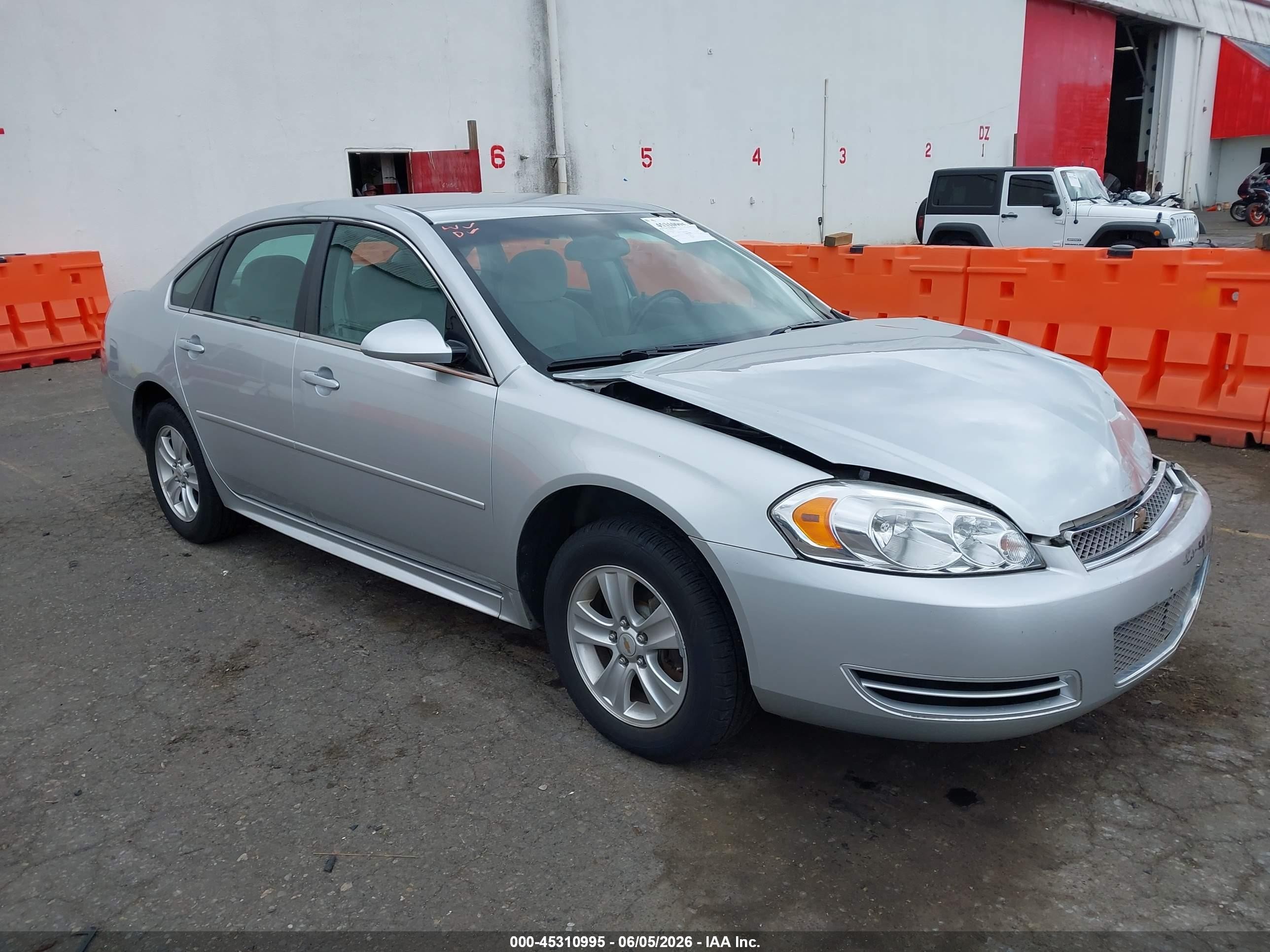 2012 Chevrolet Impala Ls Silver vin: 2G1WF5E36C1328579