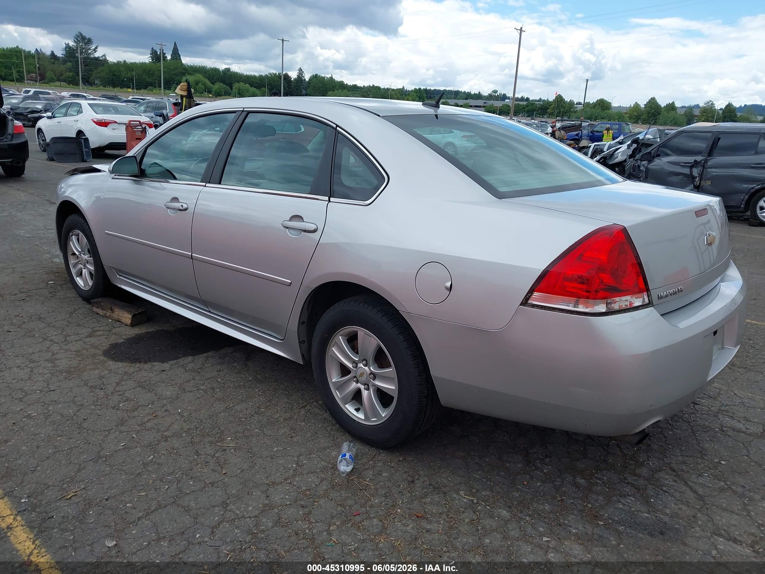 2012 Chevrolet Impala Ls Silver vin: 2G1WF5E36C1328579