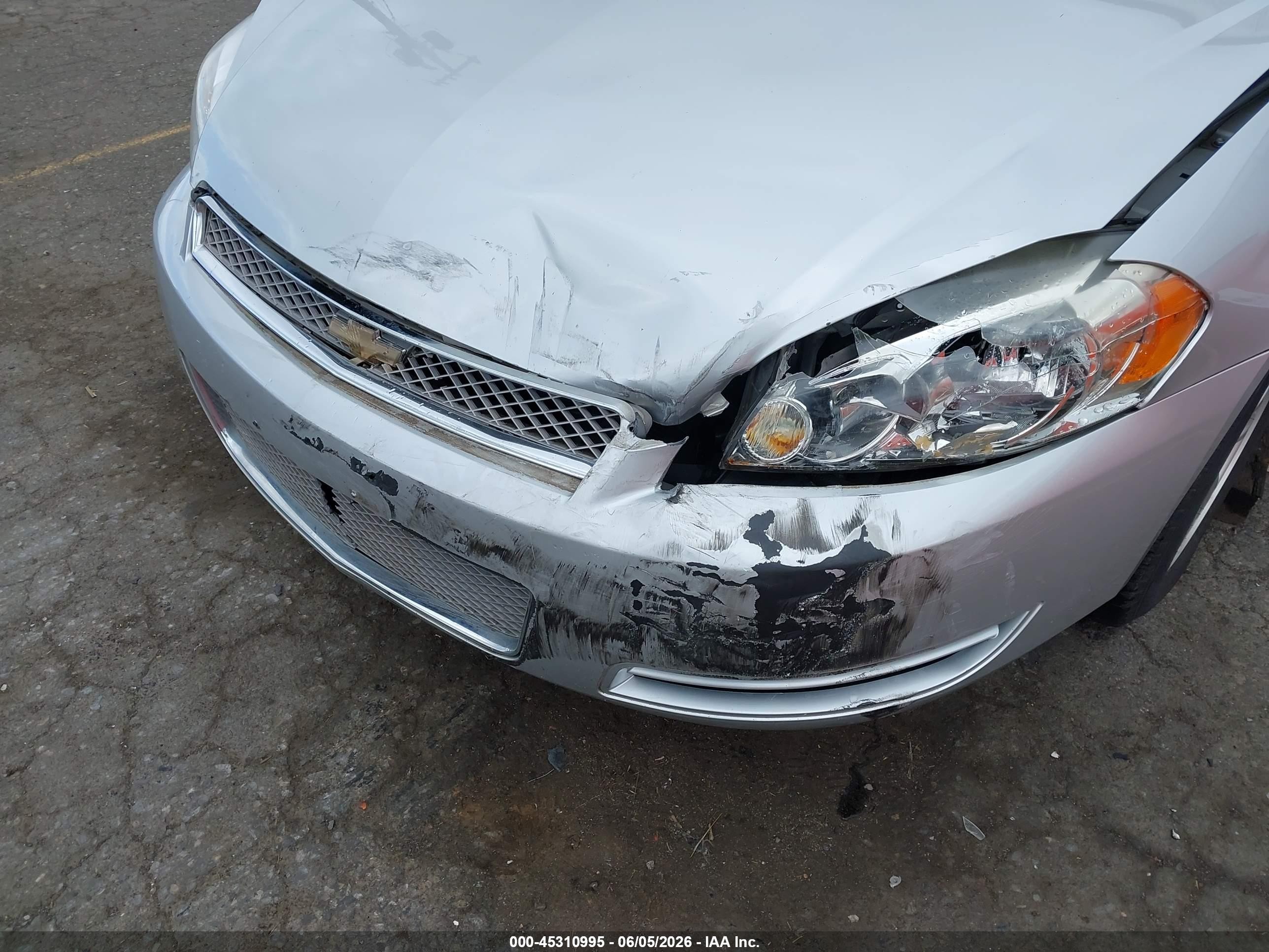 2012 Chevrolet Impala Ls Silver vin: 2G1WF5E36C1328579