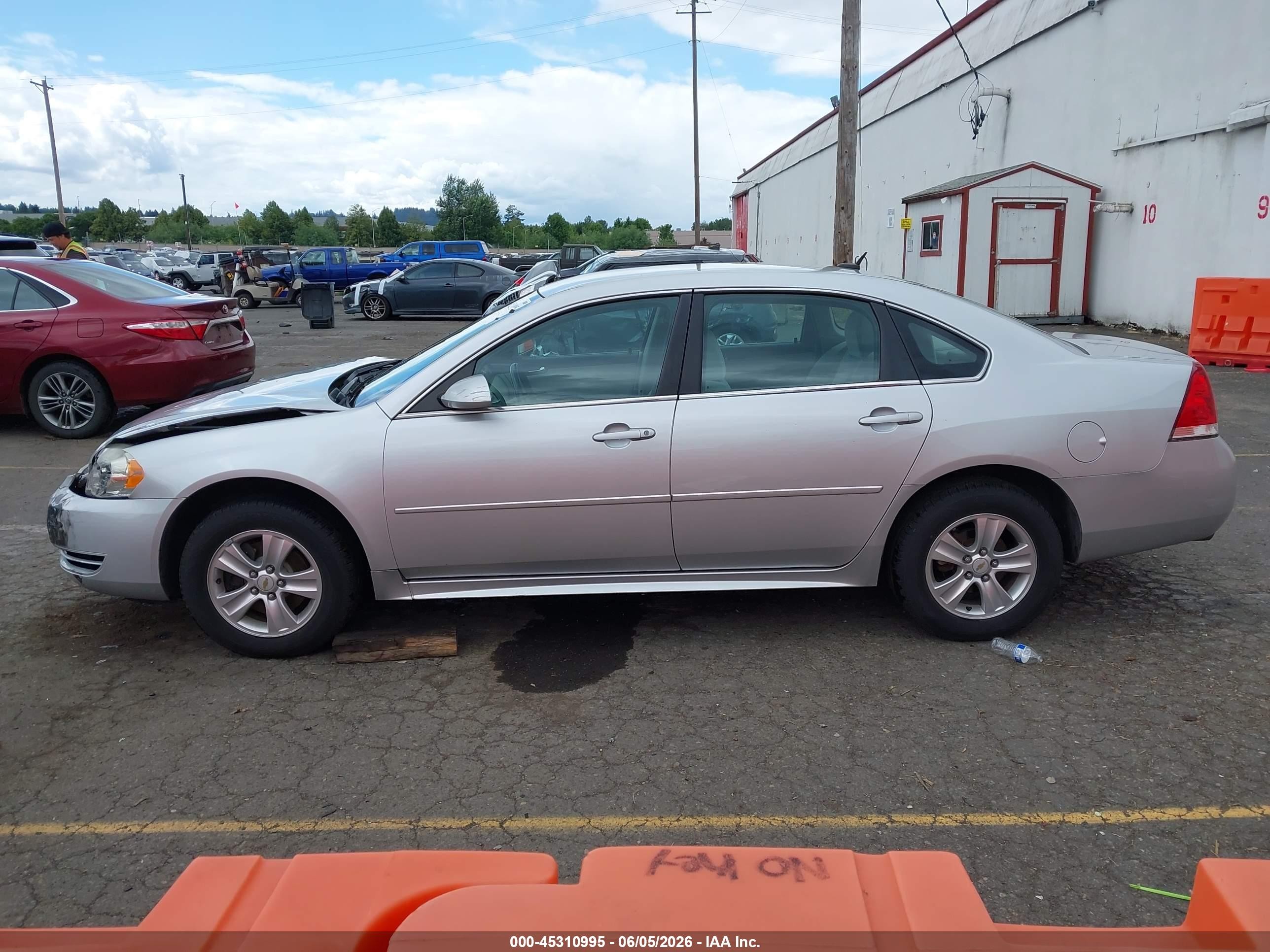 2012 Chevrolet Impala Ls Silver vin: 2G1WF5E36C1328579