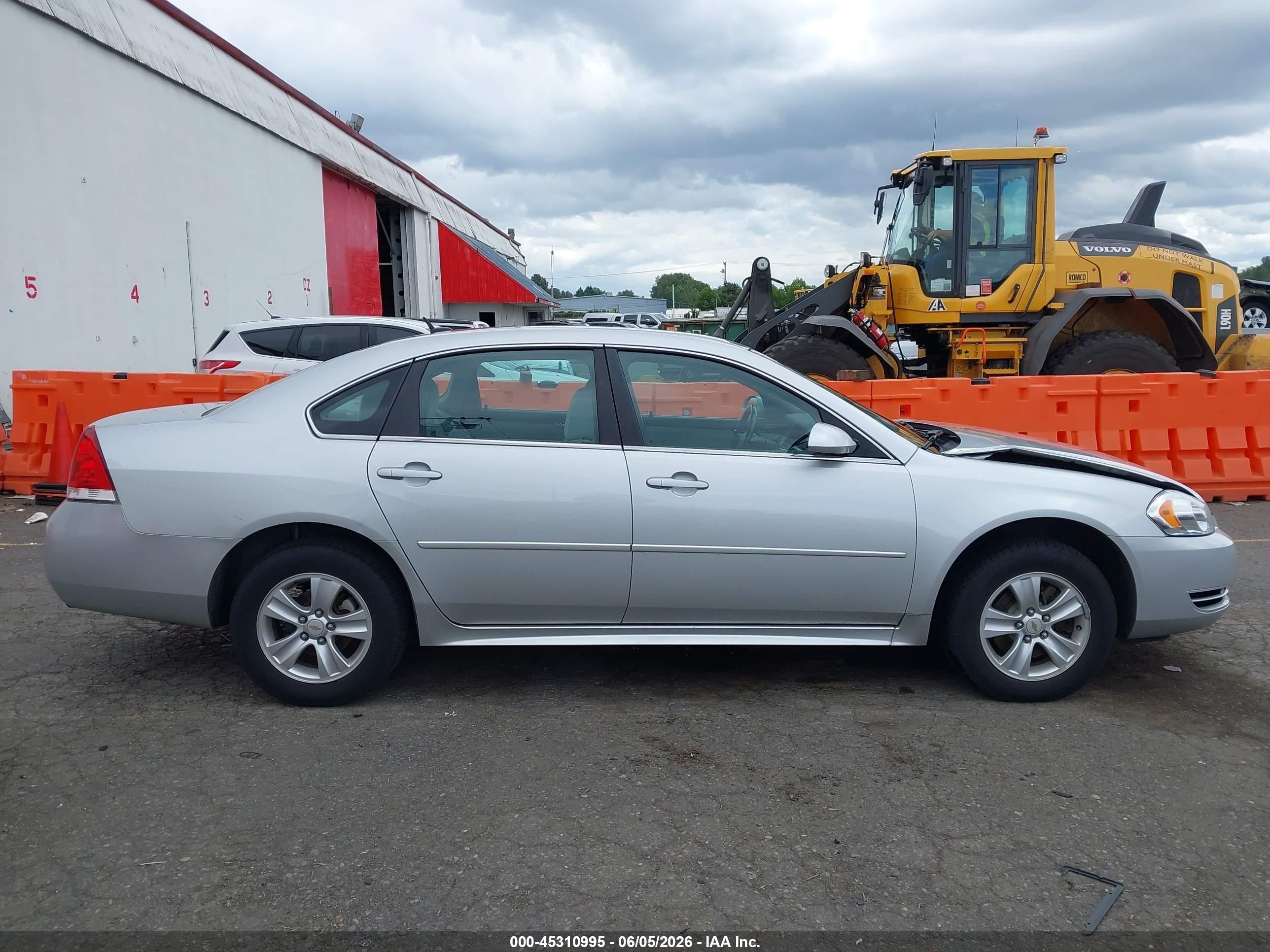 2012 Chevrolet Impala Ls Silver vin: 2G1WF5E36C1328579