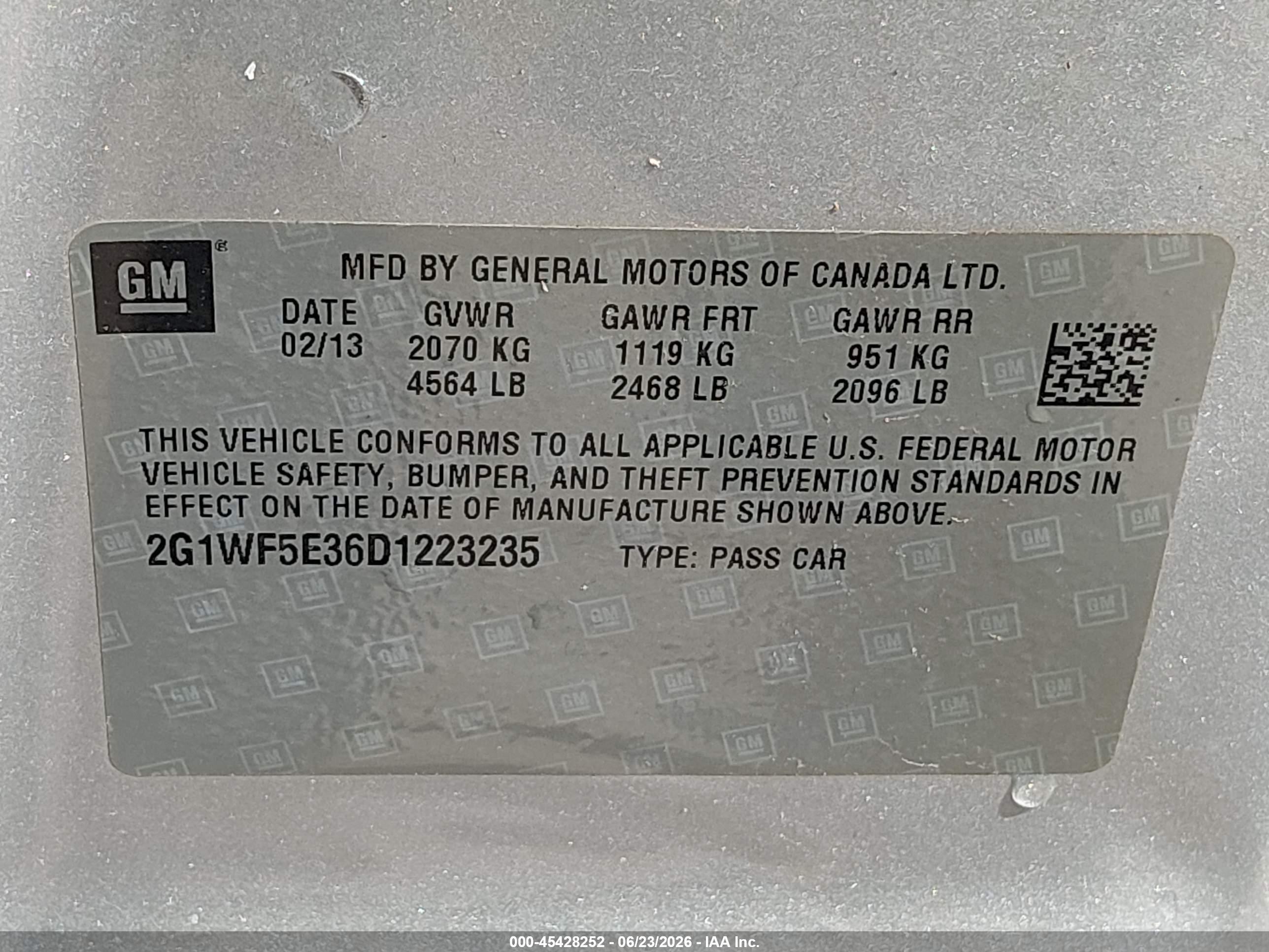 2013 Chevrolet Impala Ls Silver vin: 2G1WF5E36D1223235