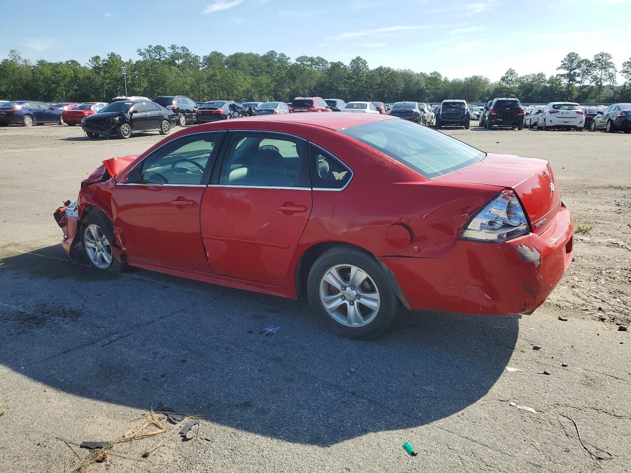 2013 Chevrolet Impala Ls Red vin: 2G1WF5E36D1239936