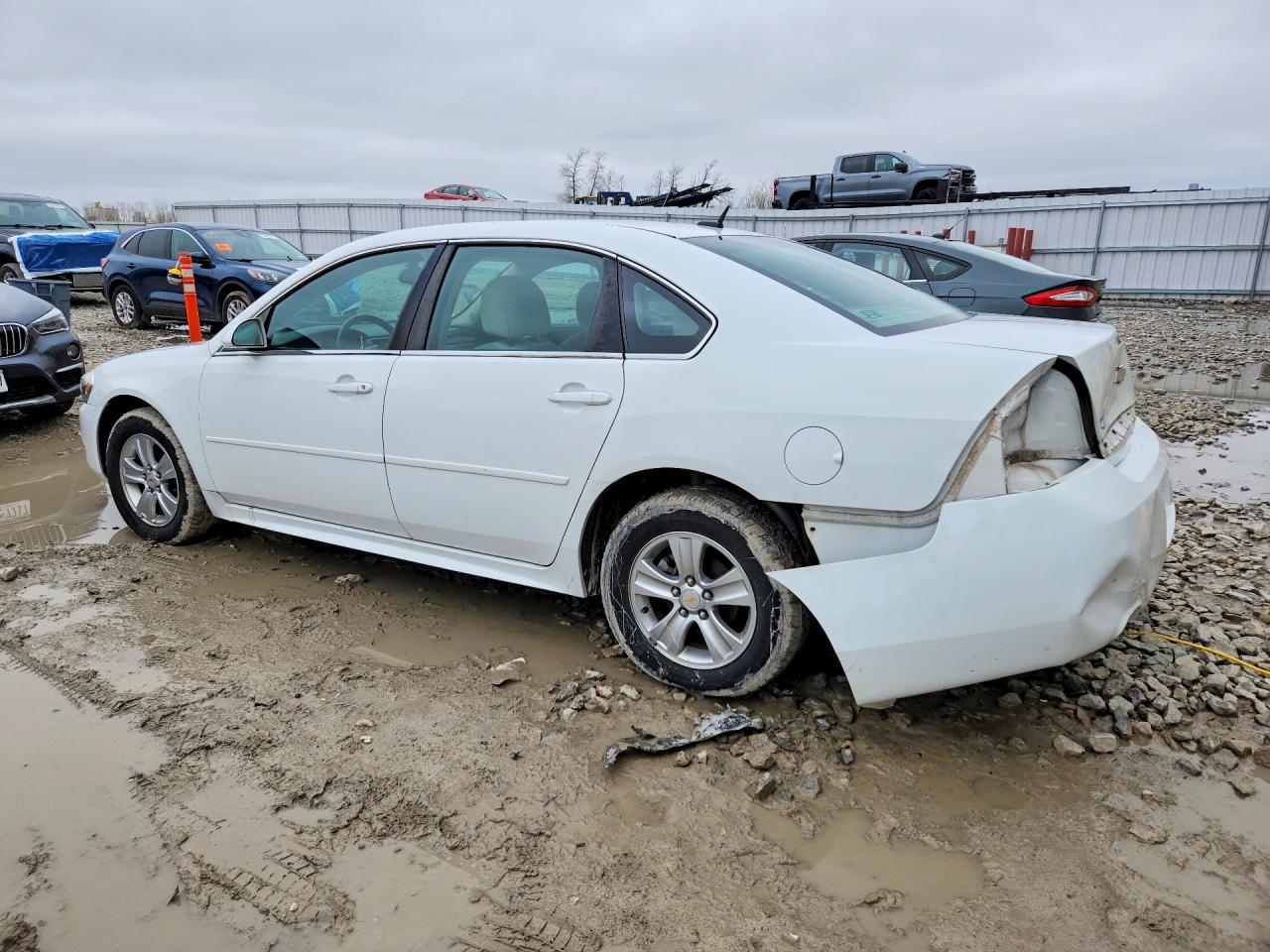 2013 Chevrolet Impala Ls White vin: 2G1WF5E36D1244845