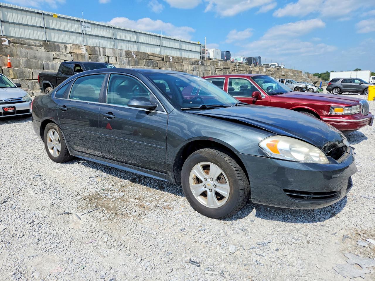 2013 Chevrolet Impala Ls Charcoal vin: 2G1WF5E36D1247860
