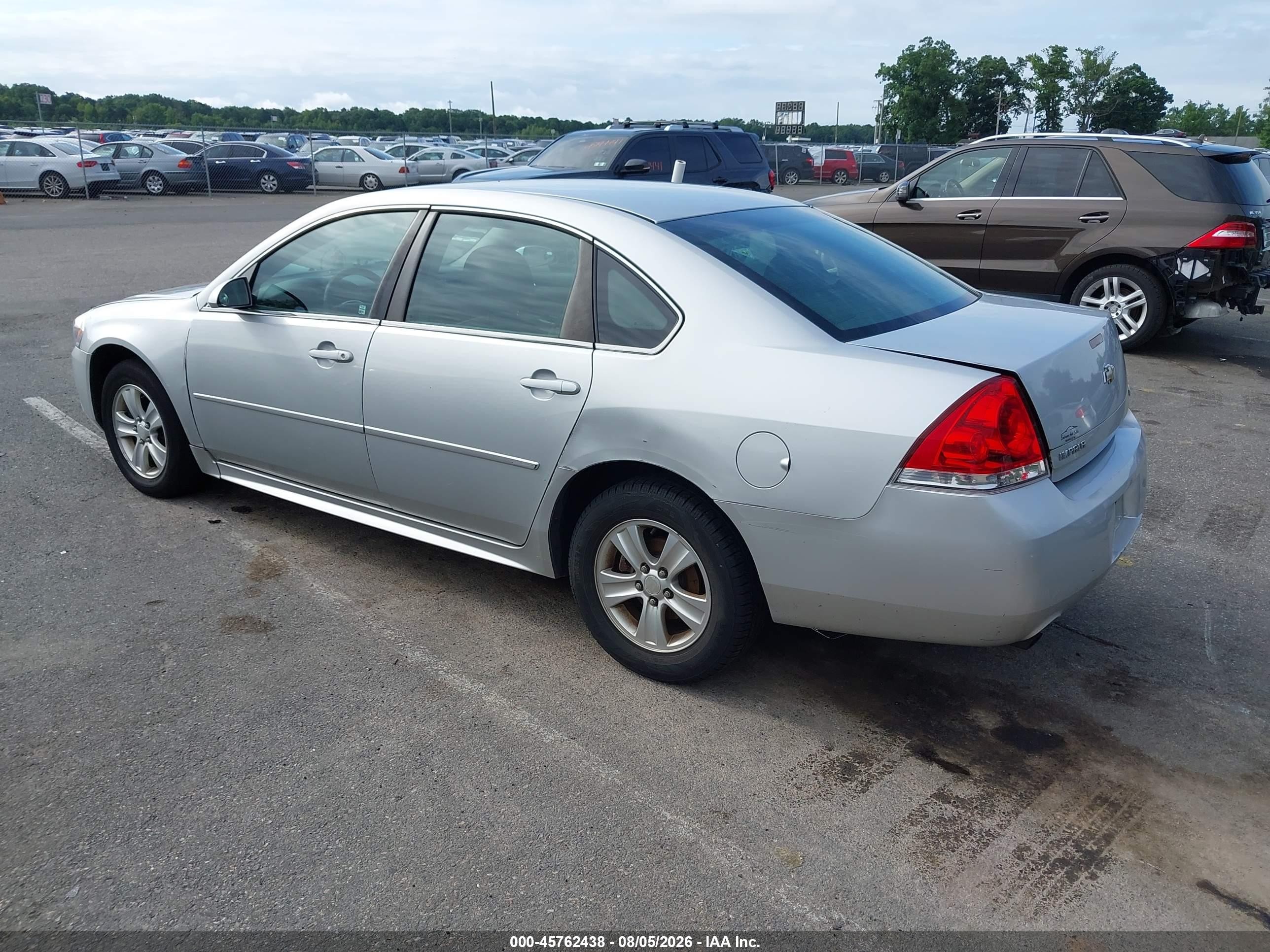 2012 Chevrolet Impala Ls Gray vin: 2G1WF5E37C1143621