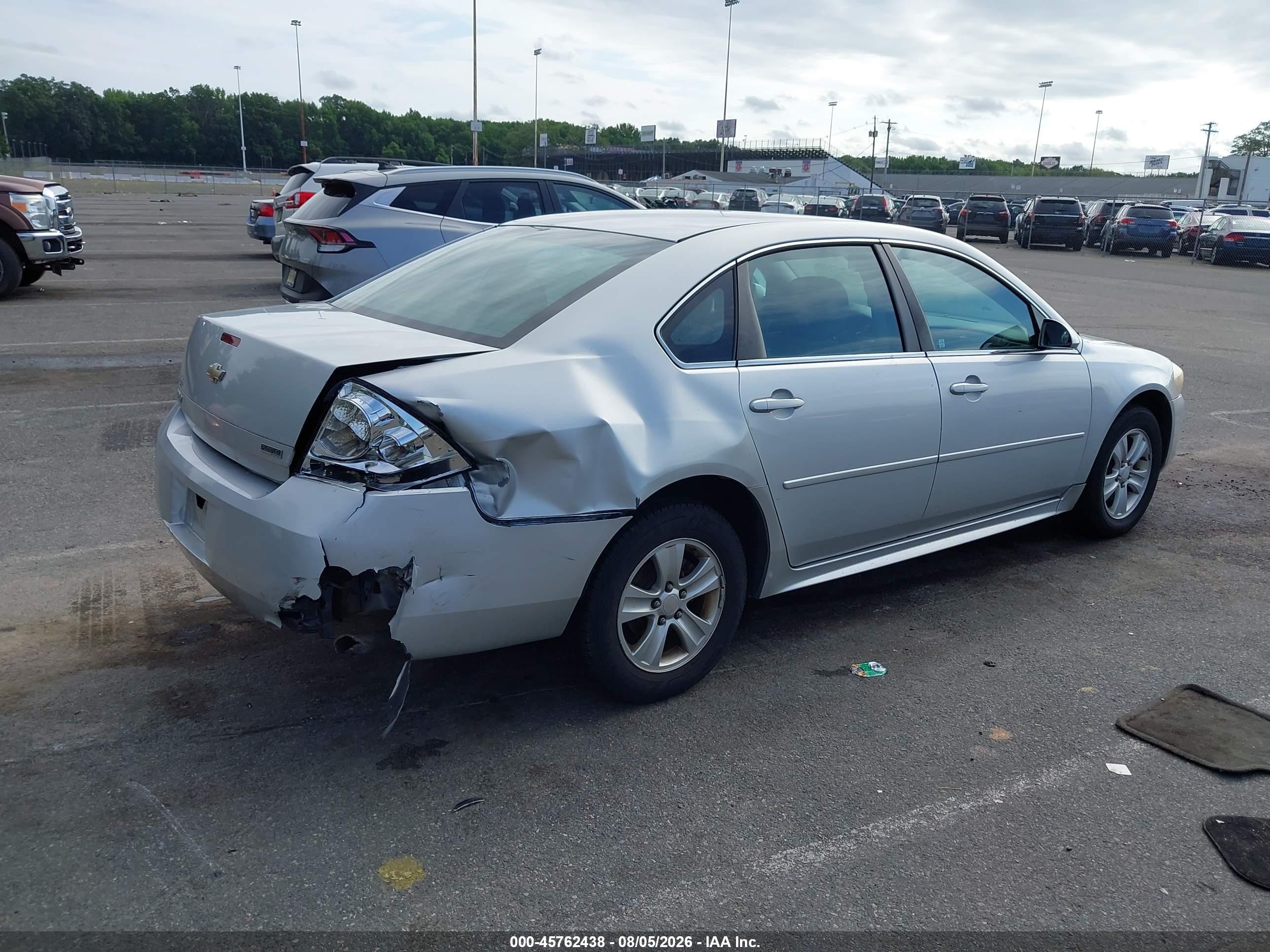 2012 Chevrolet Impala Ls Gray vin: 2G1WF5E37C1143621