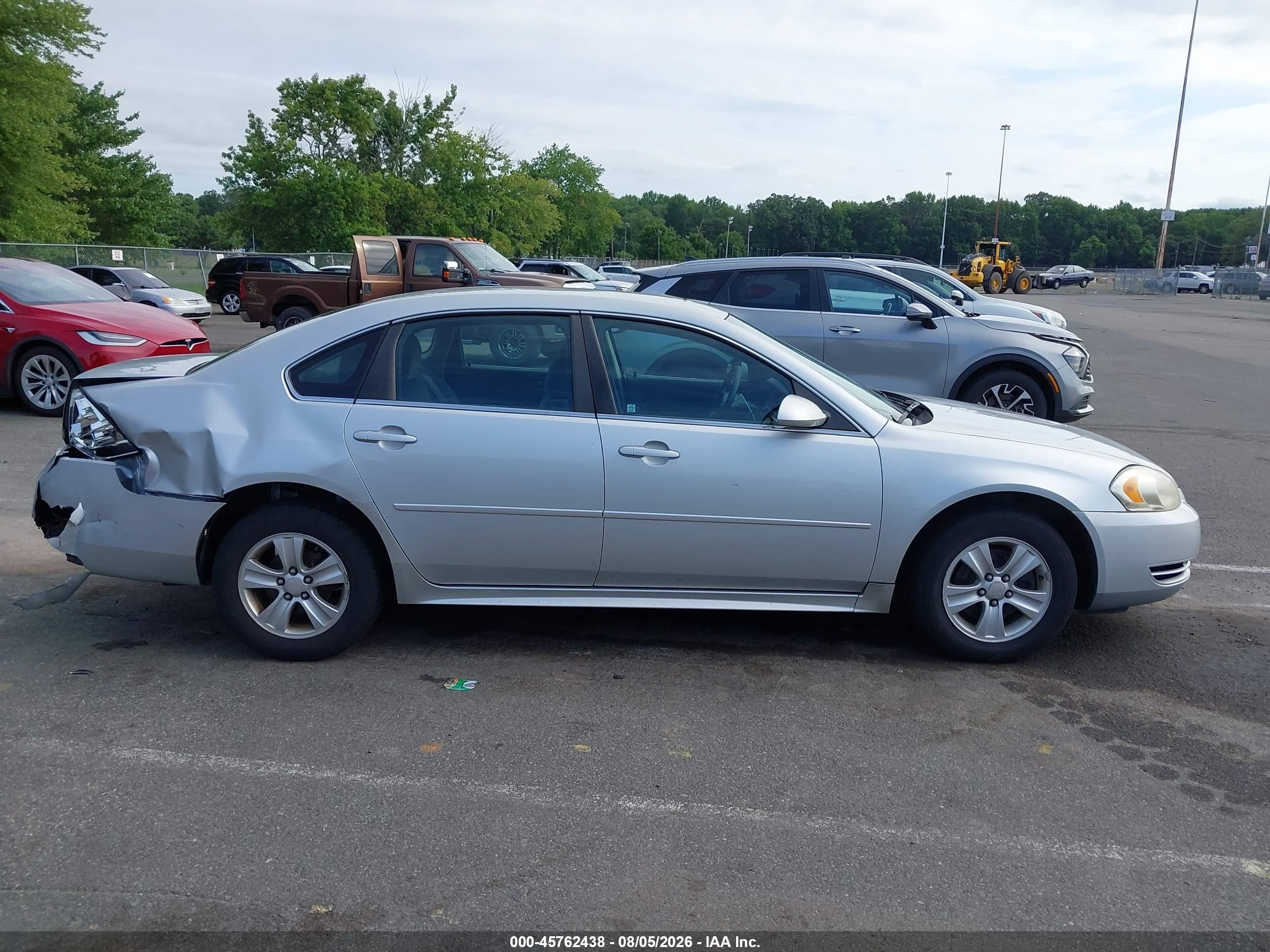 2012 Chevrolet Impala Ls Gray vin: 2G1WF5E37C1143621