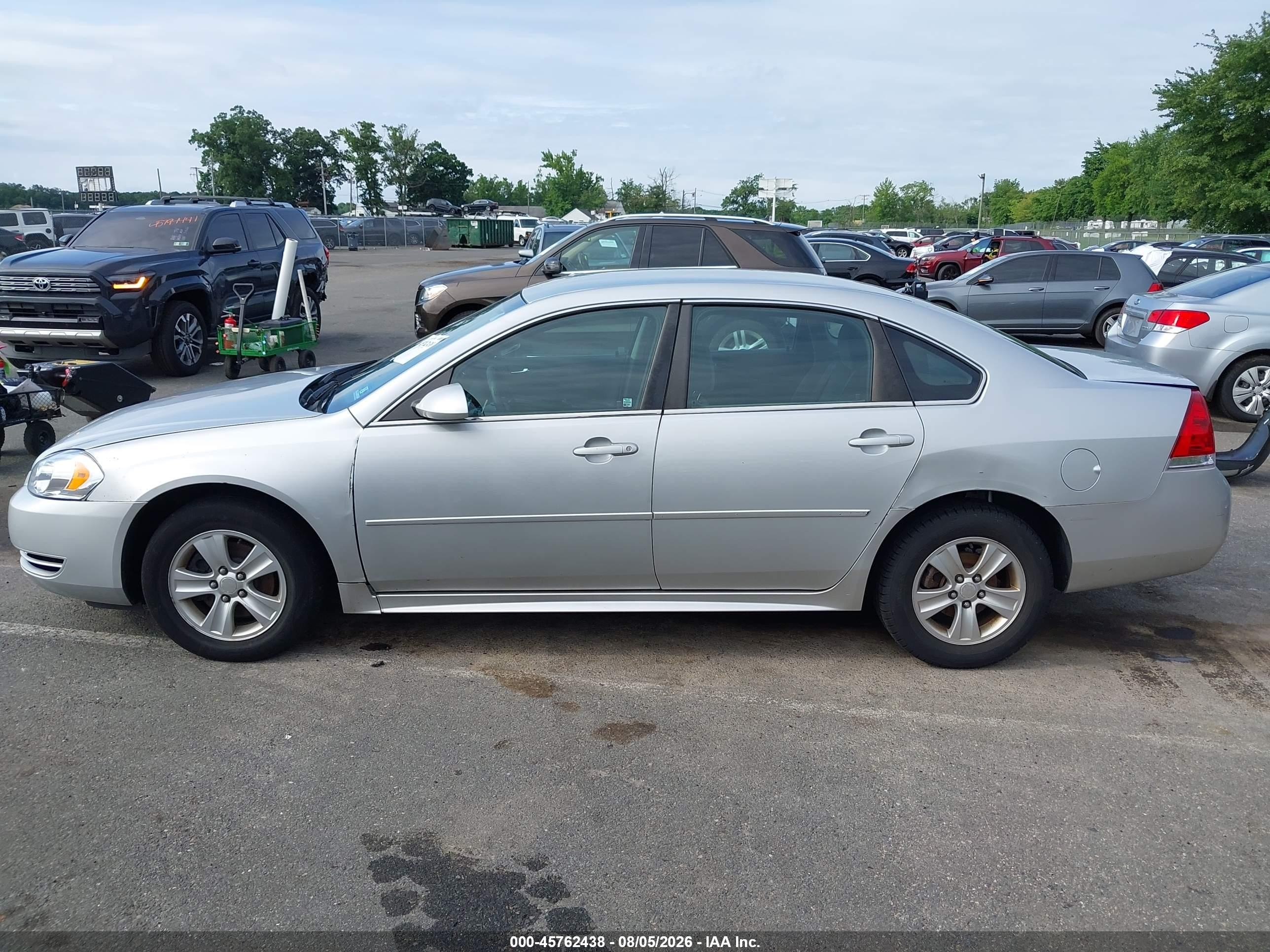 2012 Chevrolet Impala Ls Gray vin: 2G1WF5E37C1143621
