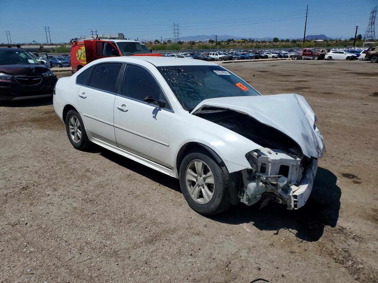 2012 Chevrolet Impala Ls White vin: 2G1WF5E37C1152139