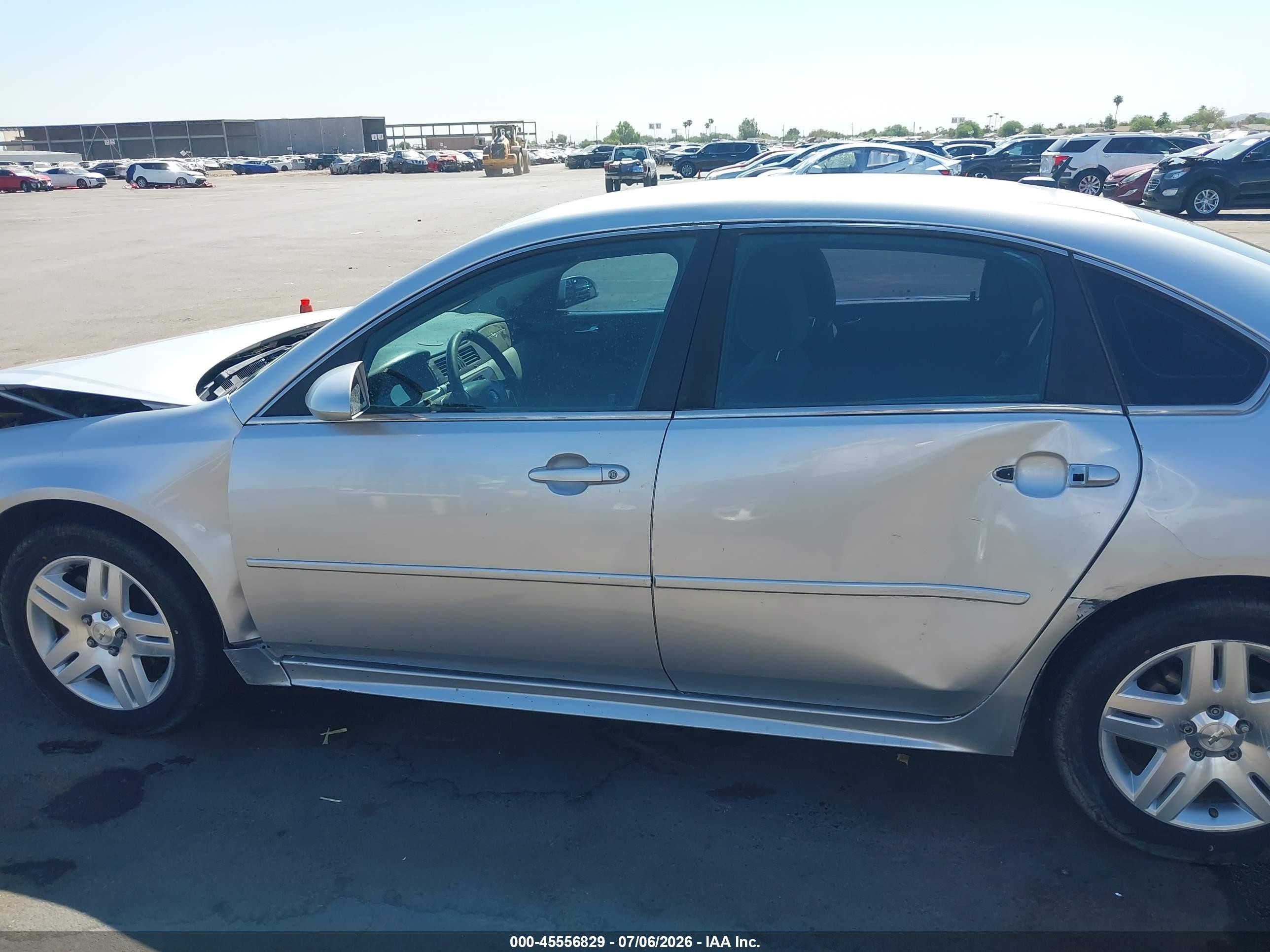2013 Chevrolet Impala Ls Silver vin: 2G1WF5E37D1151977