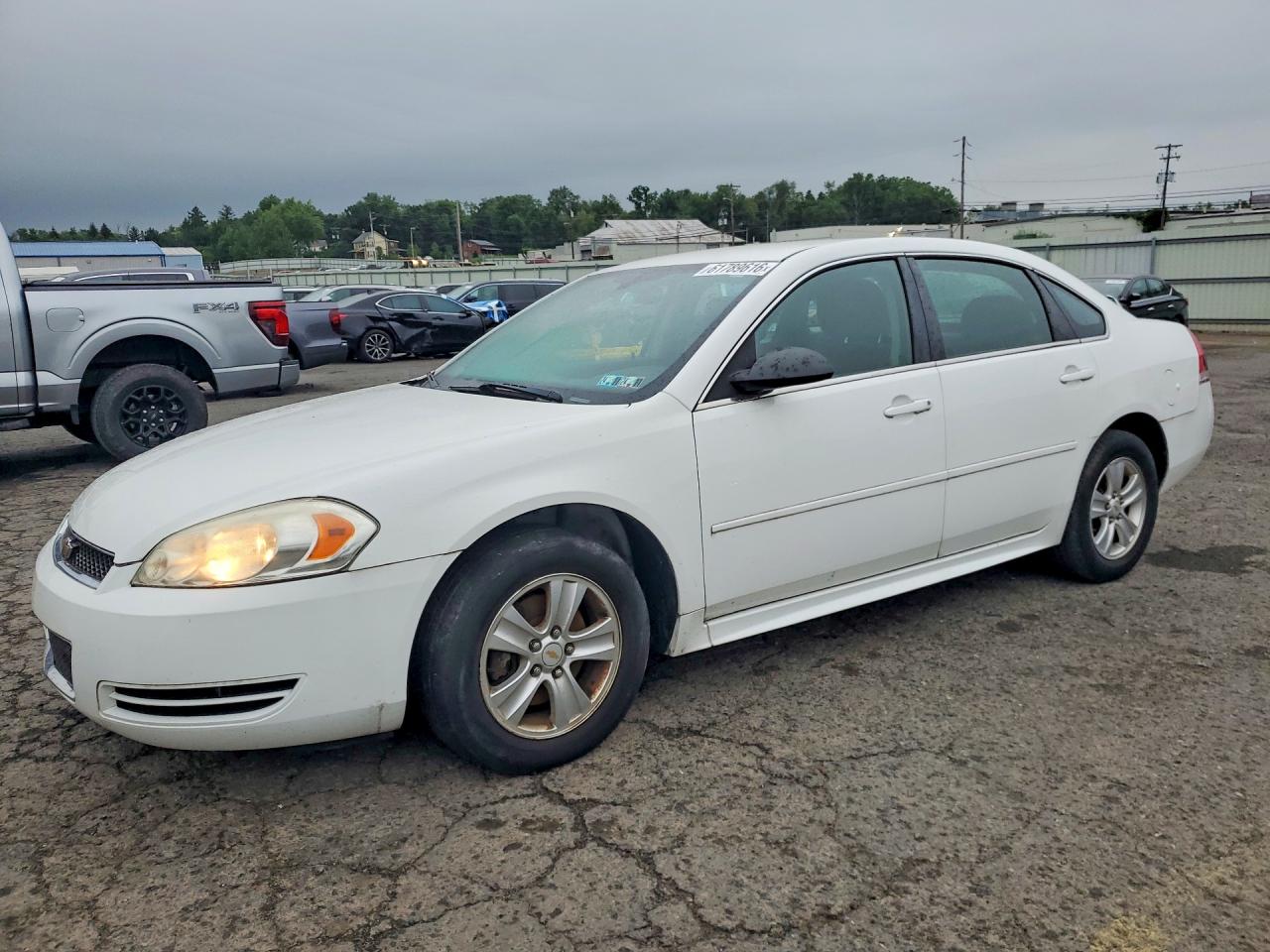 2013 Chevrolet Impala Ls White vin: 2G1WF5E37D1254168