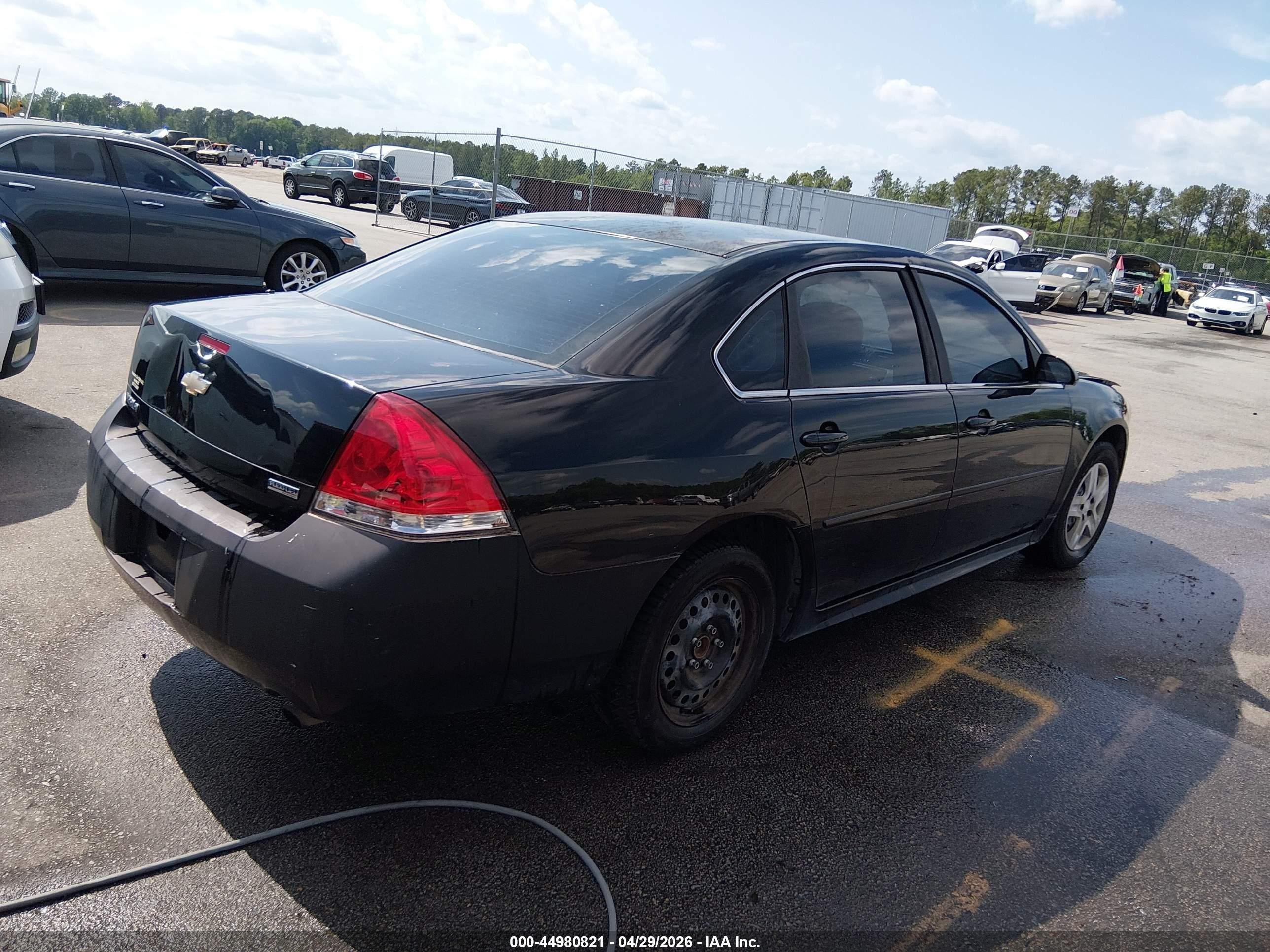 2013 Chevrolet Impala Ls Black vin: 2G1WF5E37D1255837