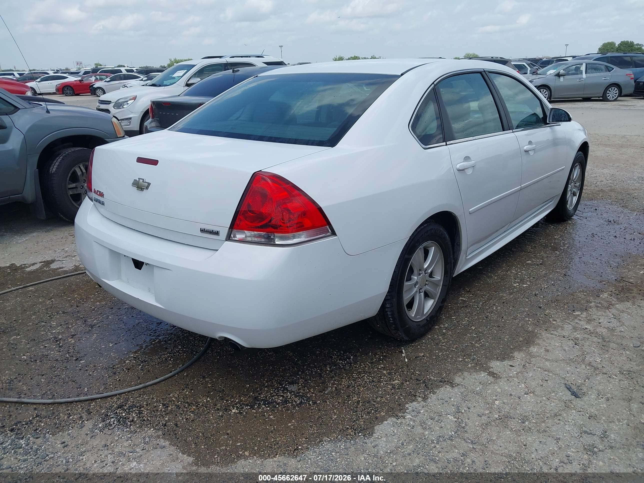 2012 Chevrolet Impala Ls White vin: 2G1WF5E38C1148956