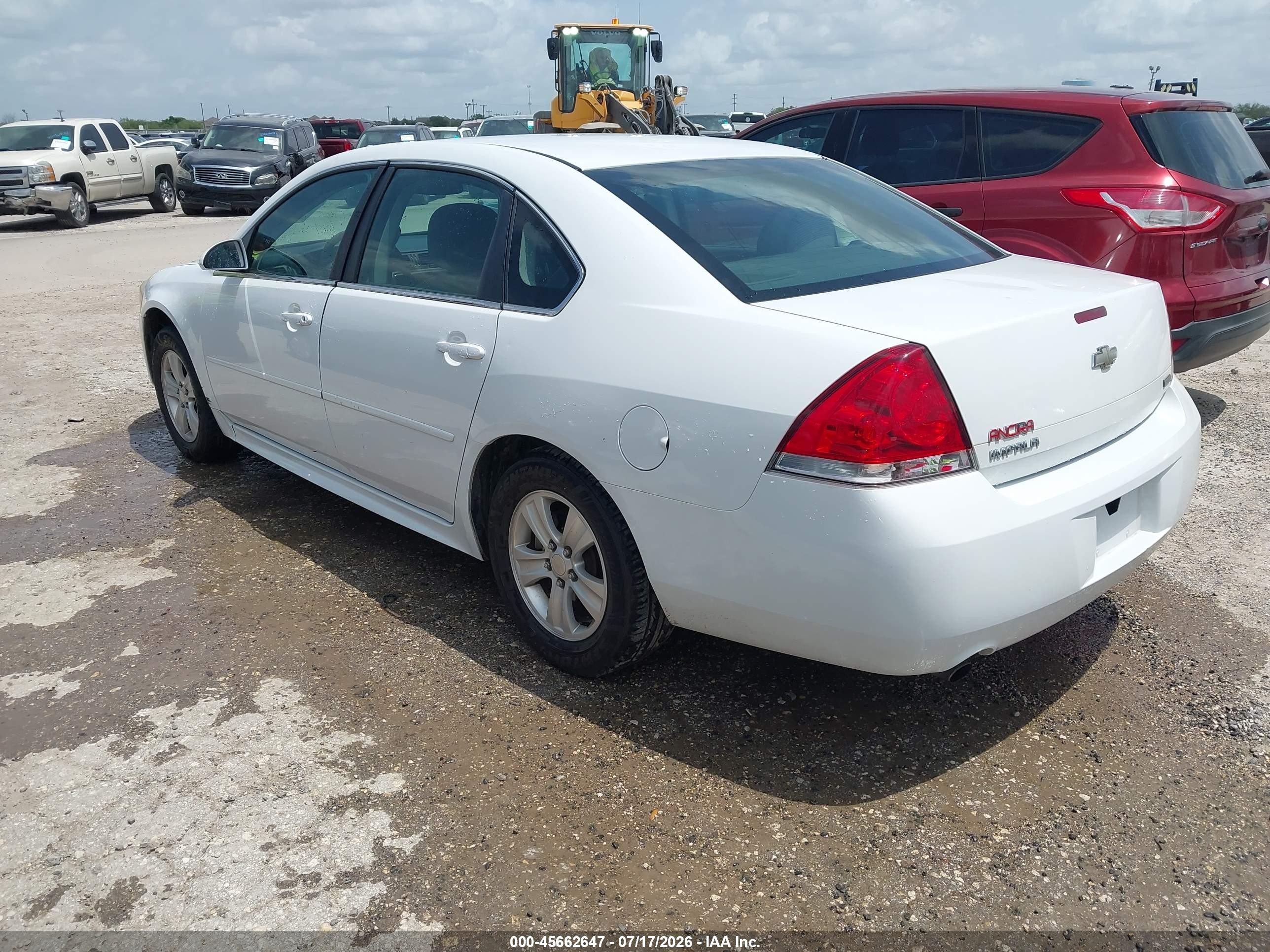 2012 Chevrolet Impala Ls White vin: 2G1WF5E38C1148956