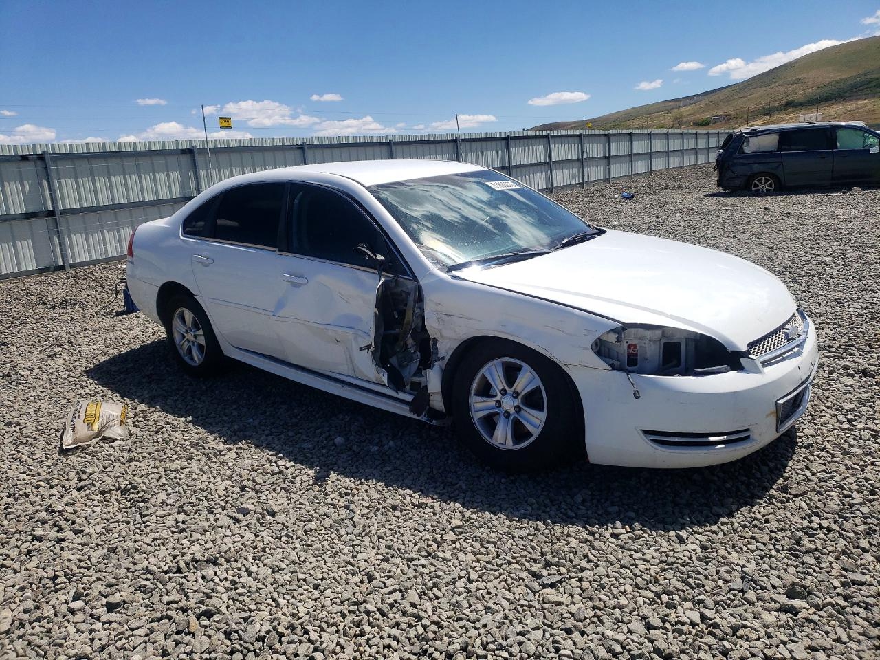 2013 Chevrolet Impala Ls White vin: 2G1WF5E38D1126022
