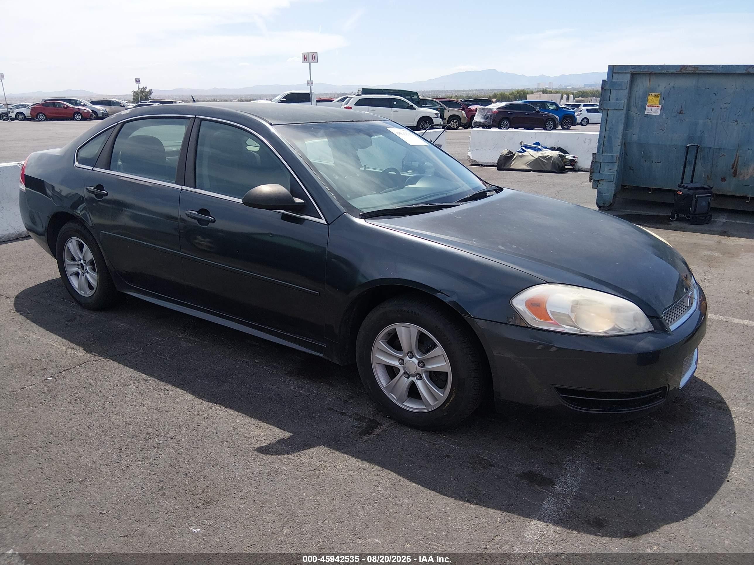 2013 Chevrolet Impala Ls Black vin: 2G1WF5E38D1149235