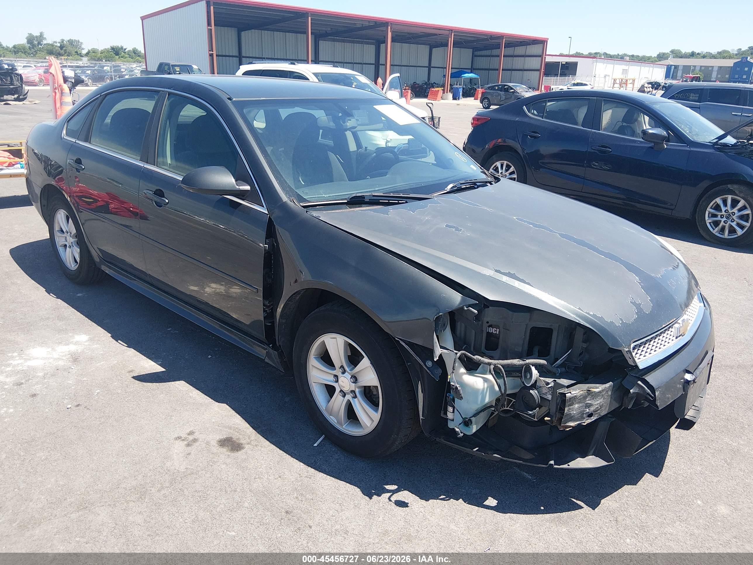 2013 Chevrolet Impala Ls Gray vin: 2G1WF5E38D1191193