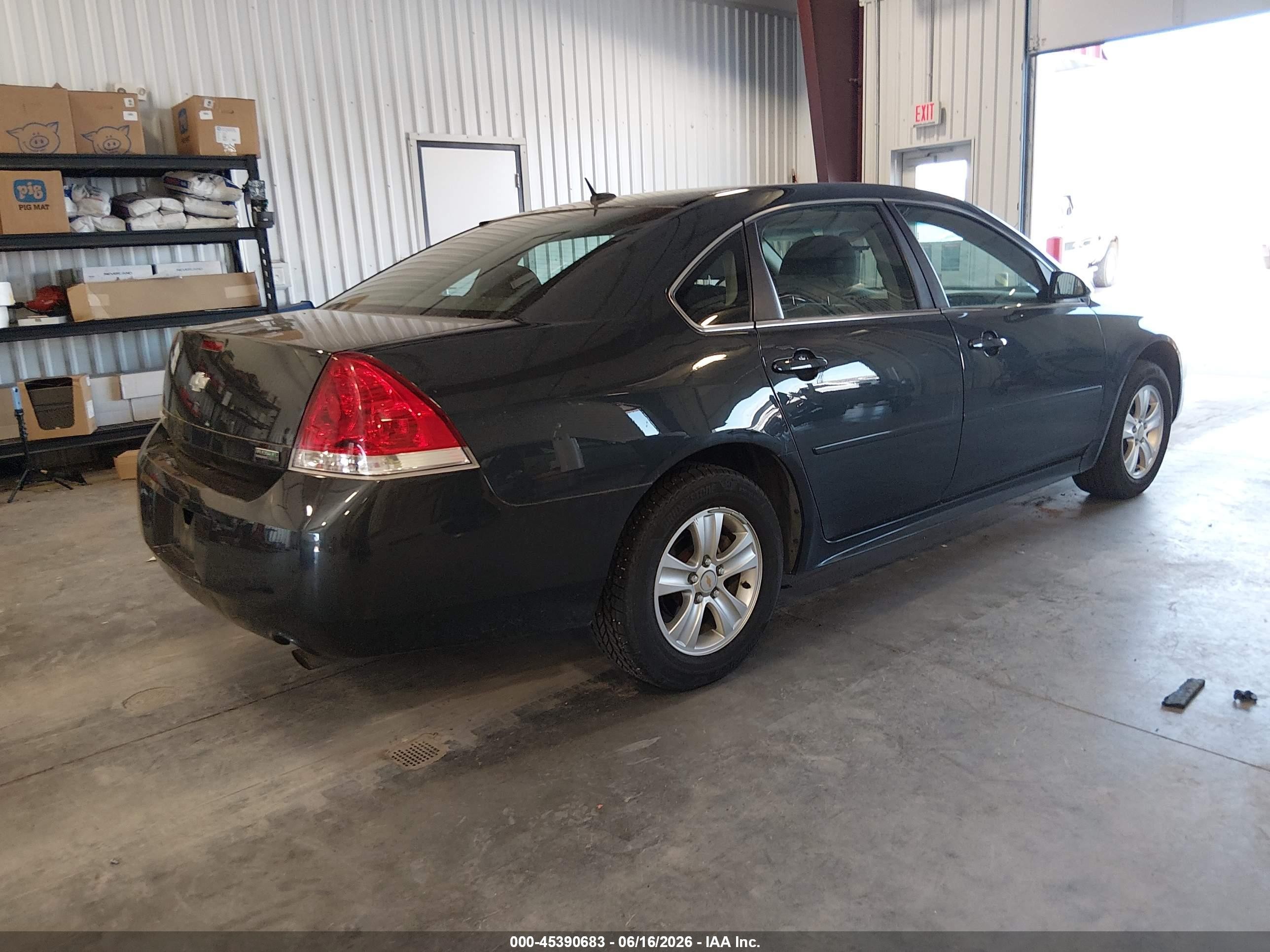 2013 Chevrolet Impala Ls Black vin: 2G1WF5E38D1223978