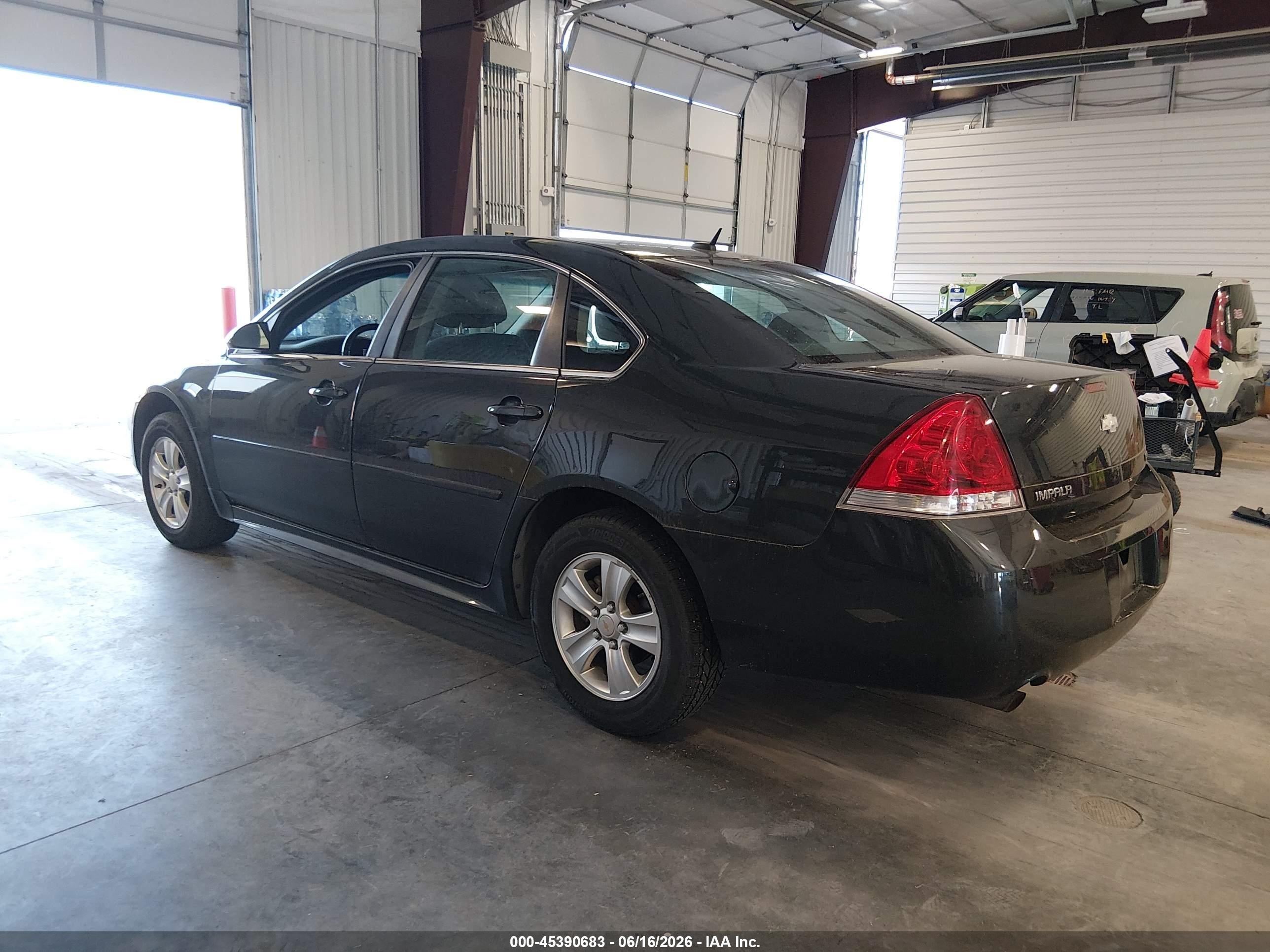 2013 Chevrolet Impala Ls Black vin: 2G1WF5E38D1223978