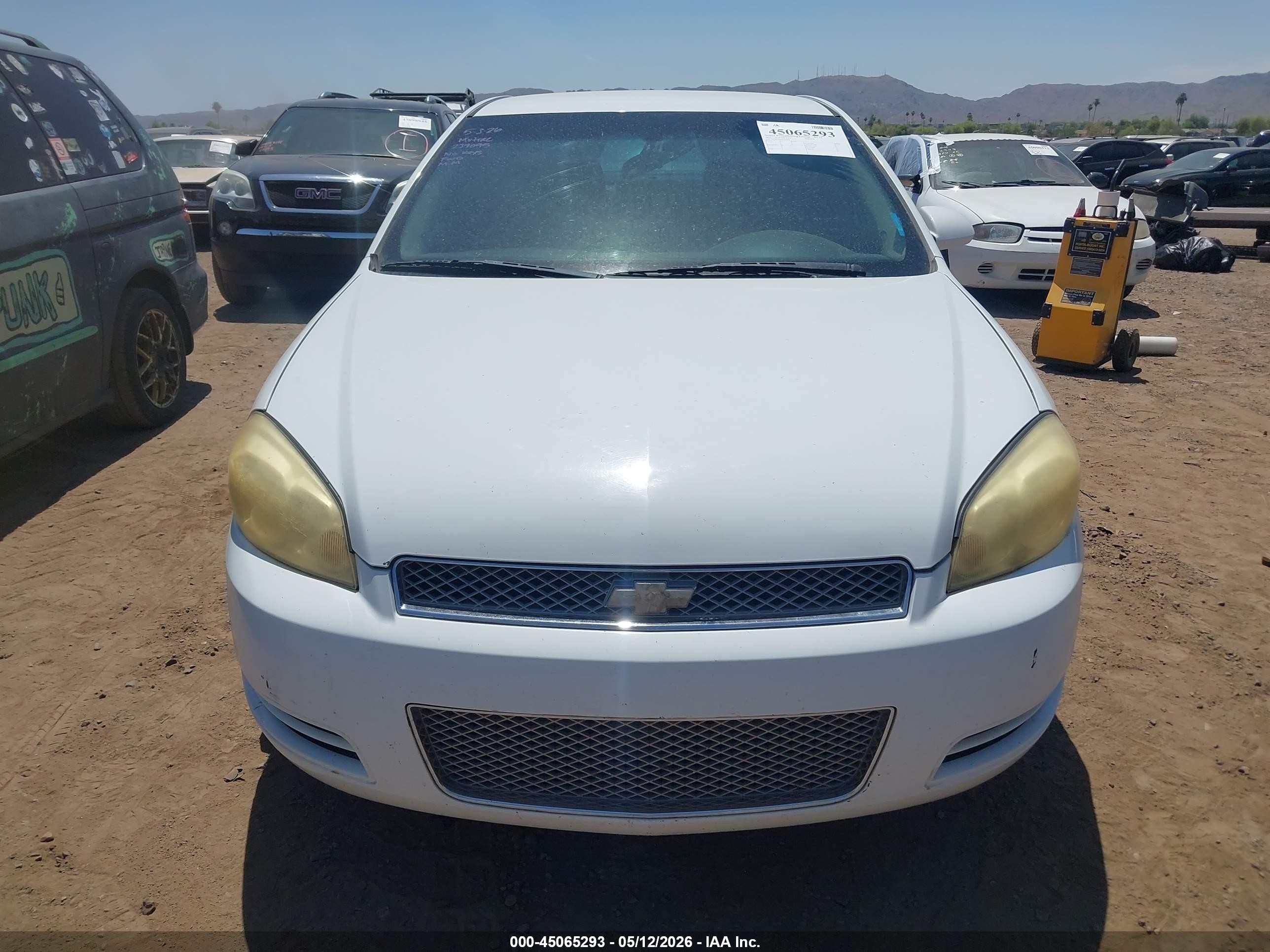 2013 Chevrolet Impala Ls White vin: 2G1WF5E38D1239095