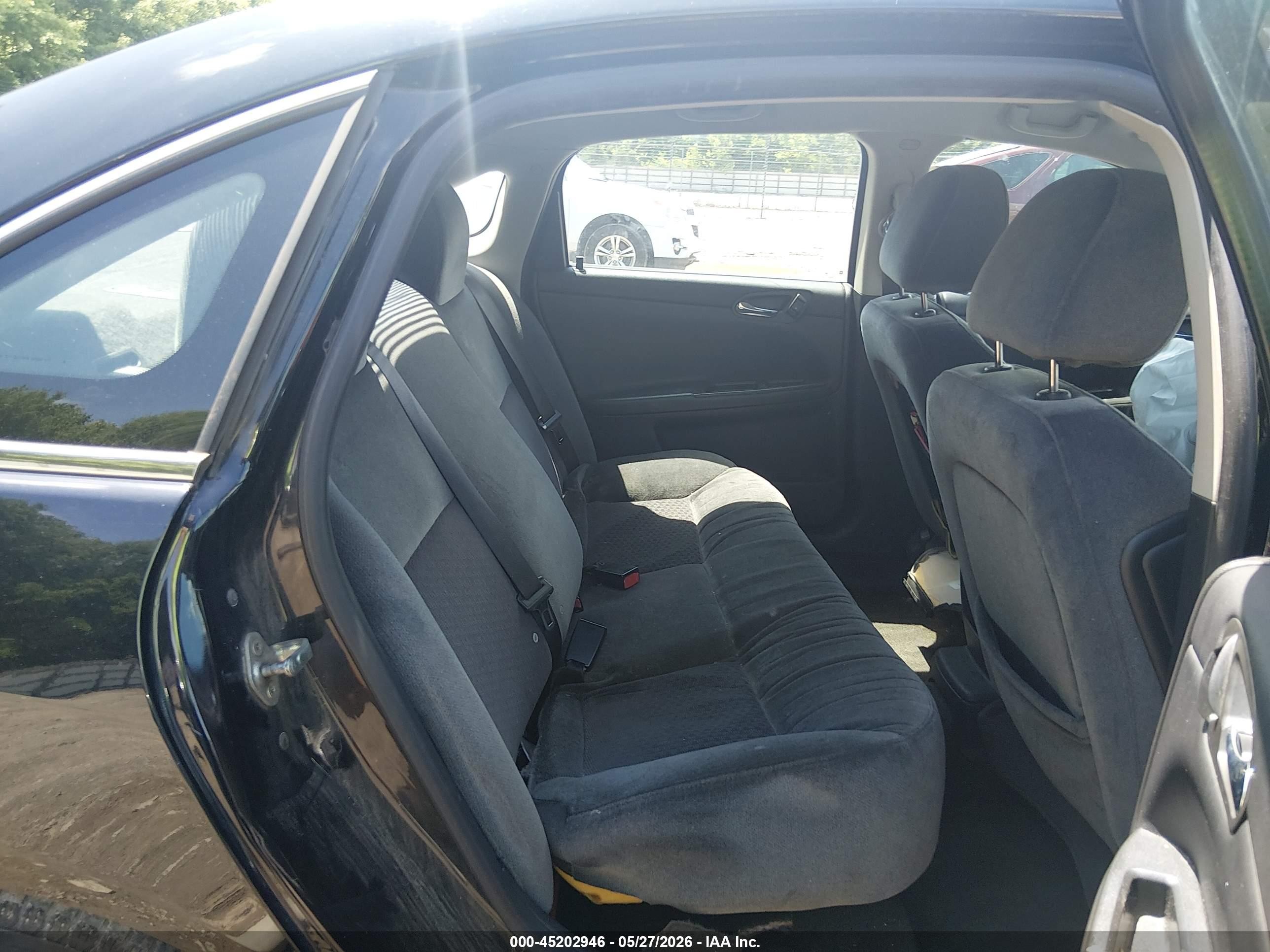 2012 Chevrolet Impala Ls Black vin: 2G1WF5E39C1156015