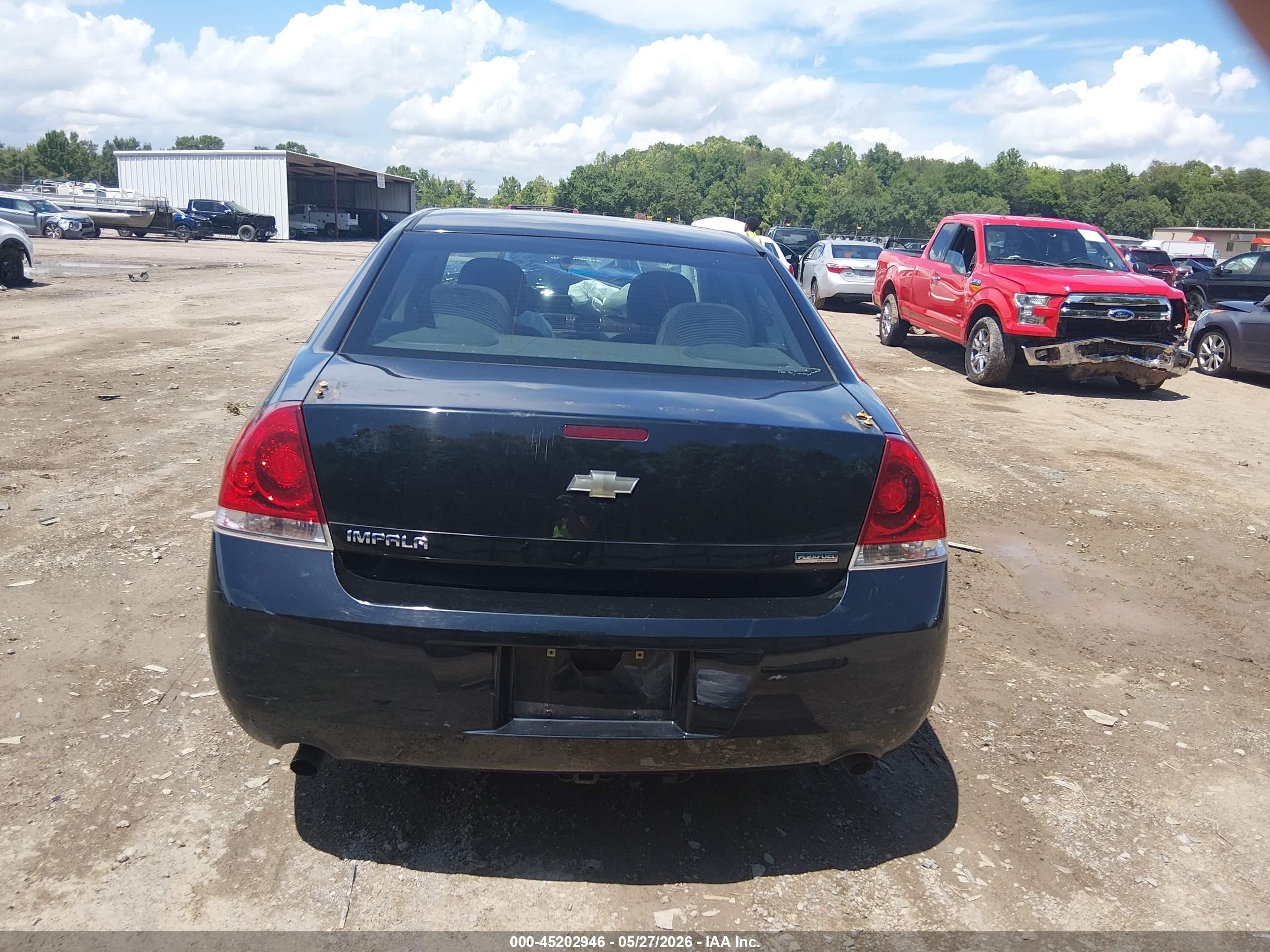2012 Chevrolet Impala Ls Black vin: 2G1WF5E39C1156015