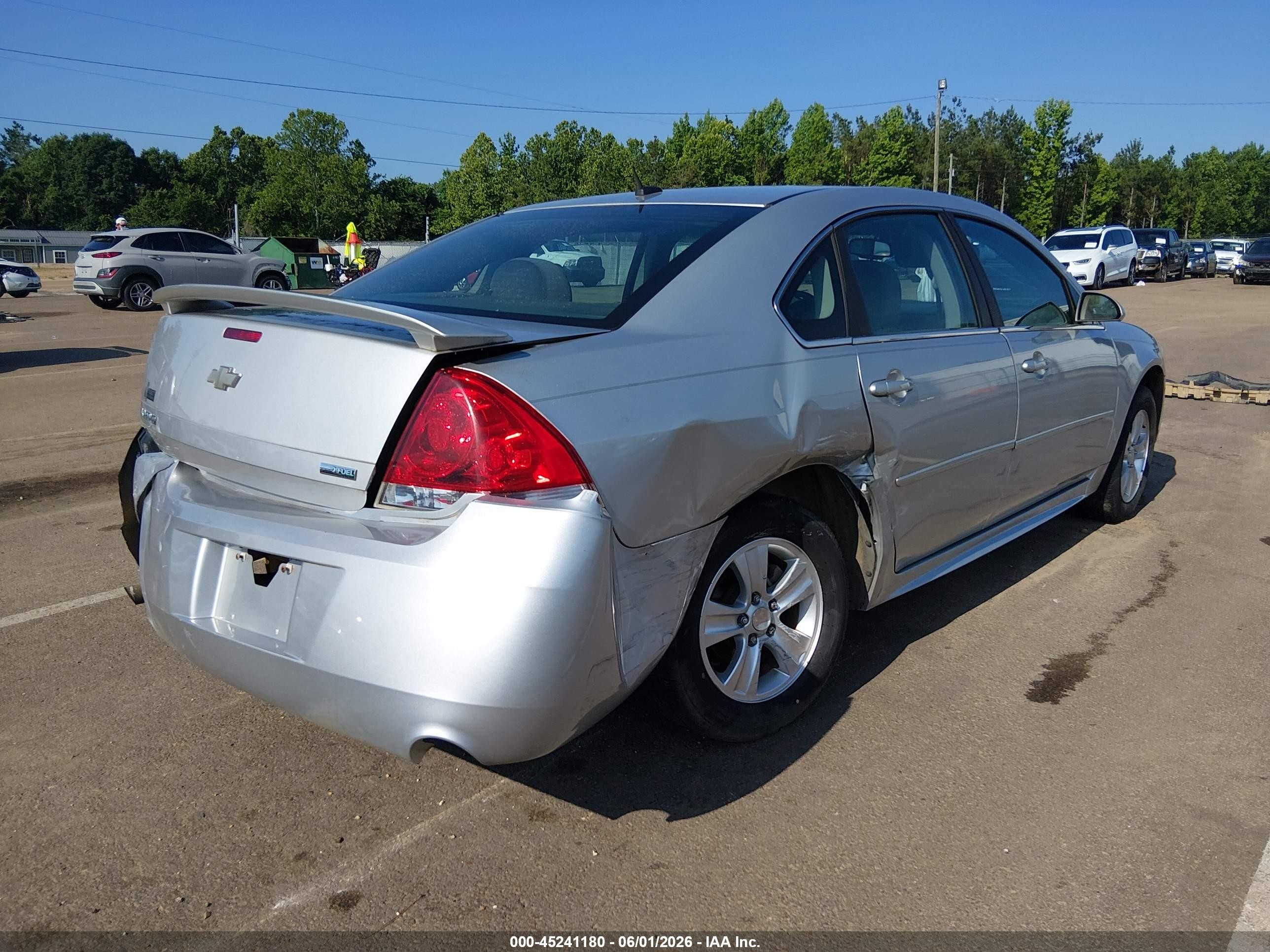 2013 Chevrolet Impala Ls Silver vin: 2G1WF5E39D1121461