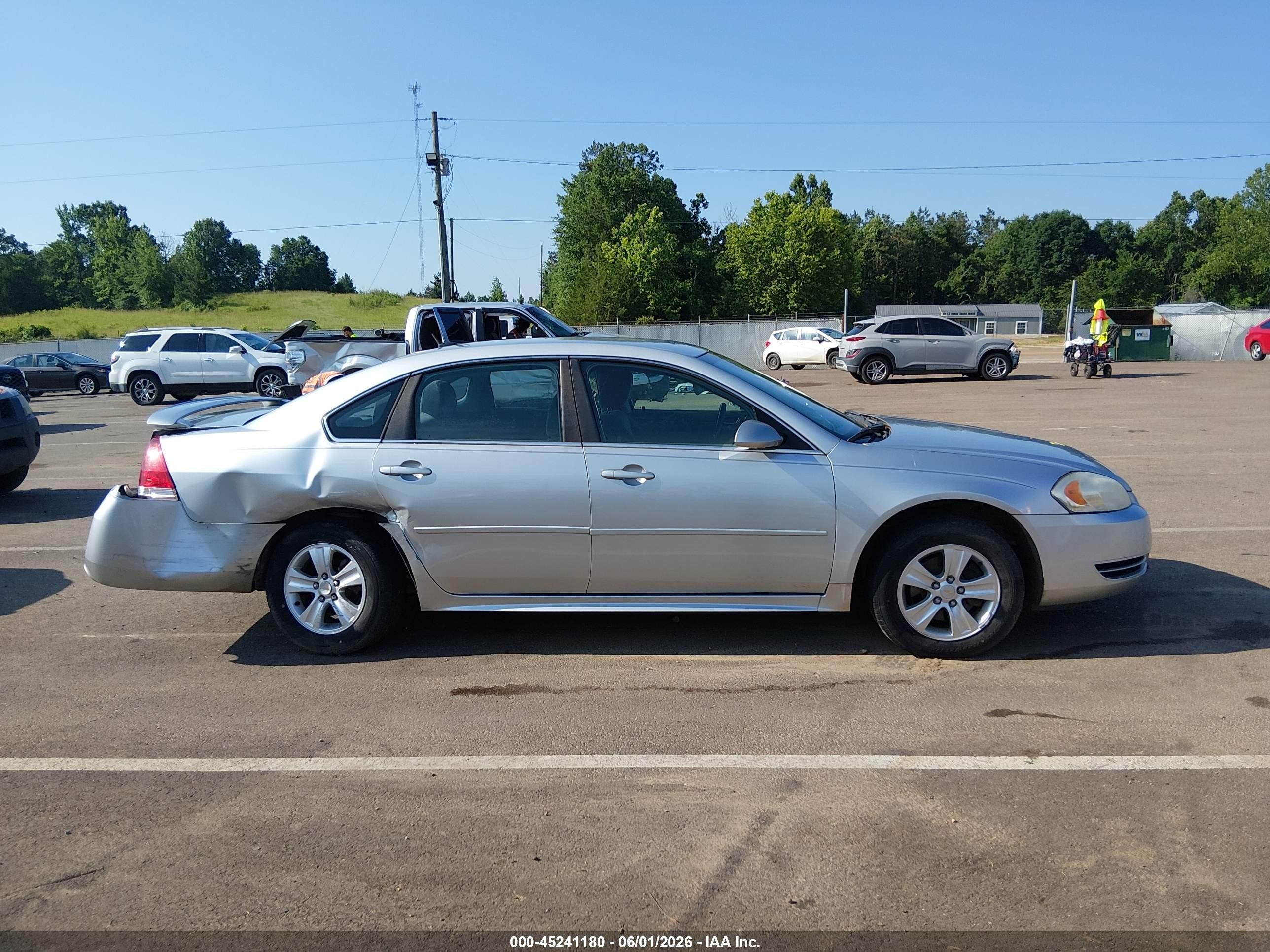 2013 Chevrolet Impala Ls Silver vin: 2G1WF5E39D1121461
