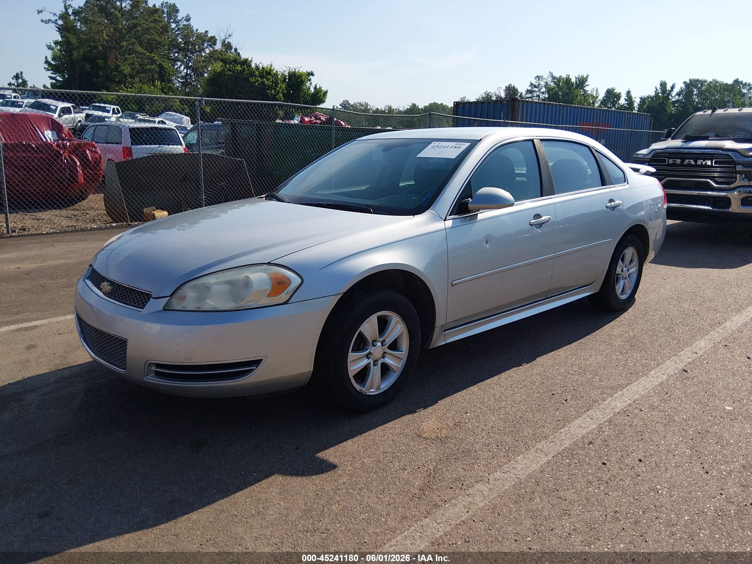 2013 Chevrolet Impala Ls Silver vin: 2G1WF5E39D1121461
