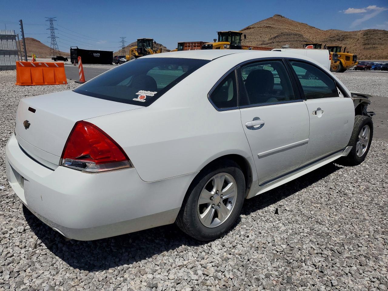 2013 Chevrolet Impala Ls White vin: 2G1WF5E39D1226579