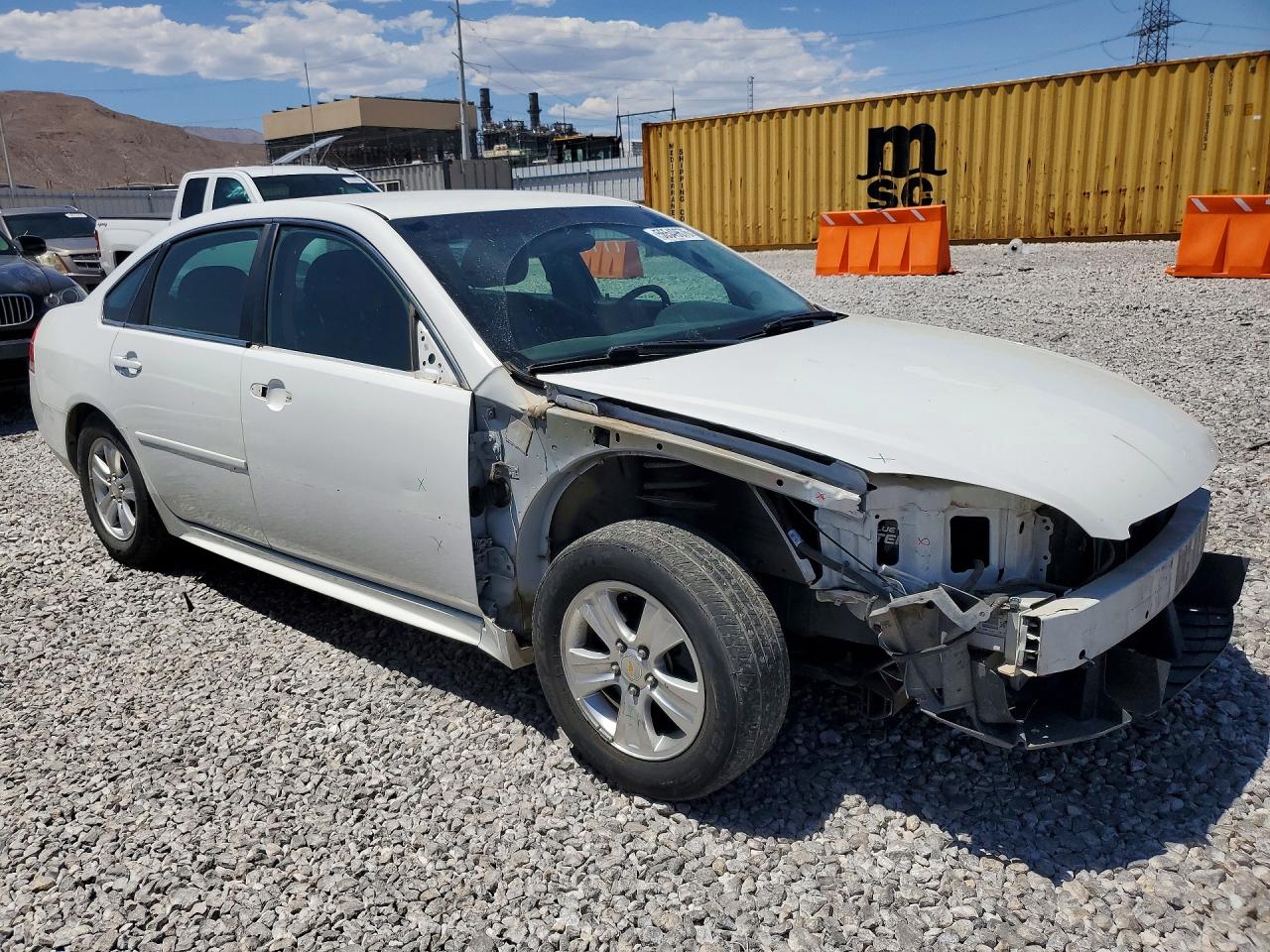 2013 Chevrolet Impala Ls White vin: 2G1WF5E39D1226579