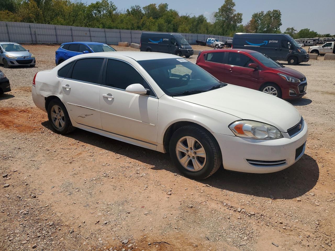 2013 Chevrolet Impala Ls White vin: 2G1WF5E39D1244581
