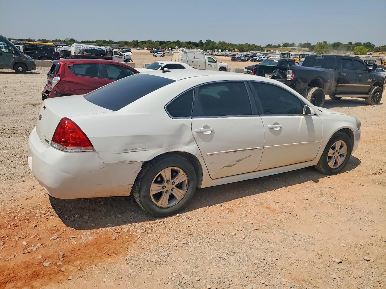 2013 Chevrolet Impala Ls White vin: 2G1WF5E39D1244581