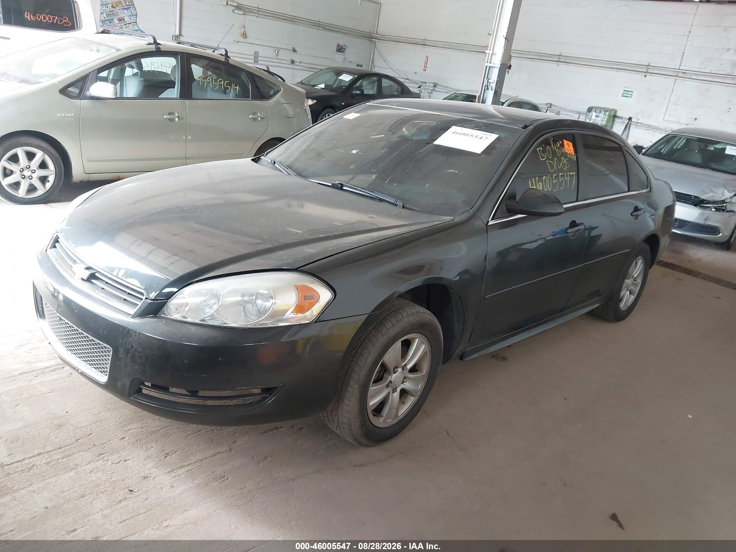 2013 Chevrolet Impala Ls Серый vin: 2G1WF5E39D1264815