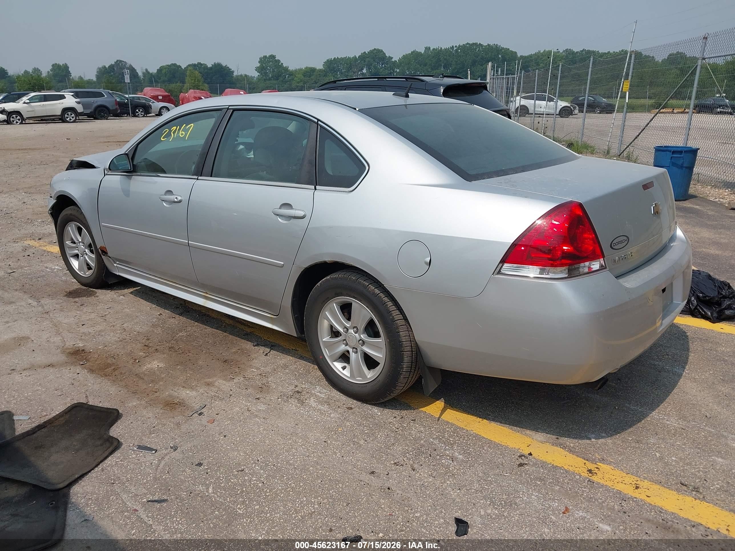 2012 Chevrolet Impala Ls Gray vin: 2G1WF5E3XC1119846