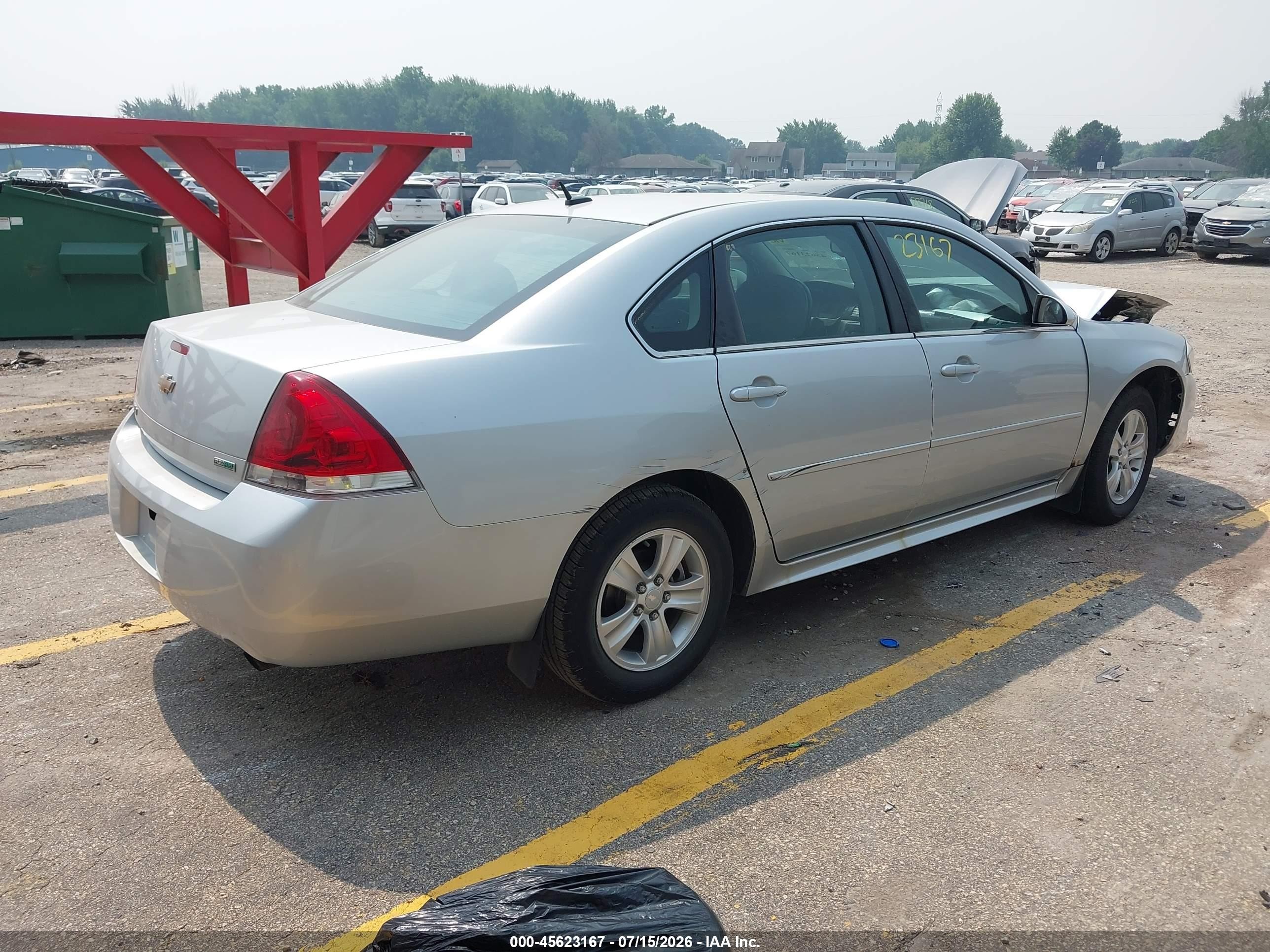 2012 Chevrolet Impala Ls Gray vin: 2G1WF5E3XC1119846