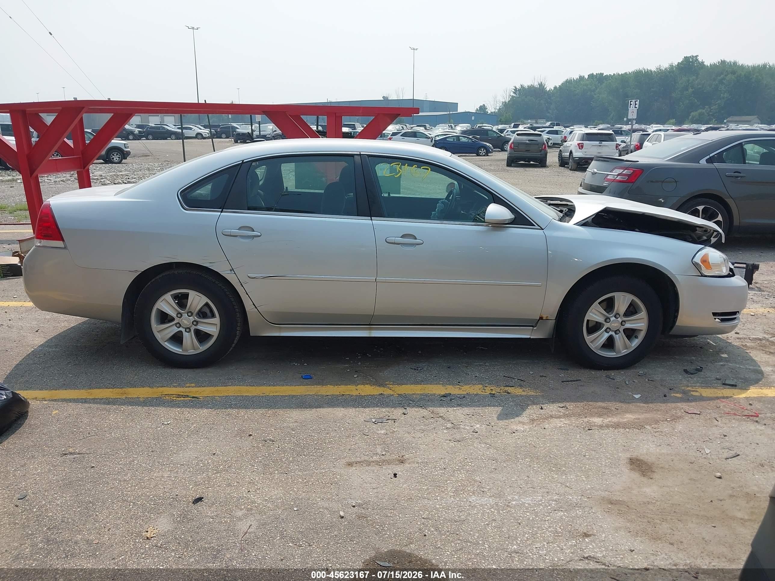 2012 Chevrolet Impala Ls Gray vin: 2G1WF5E3XC1119846