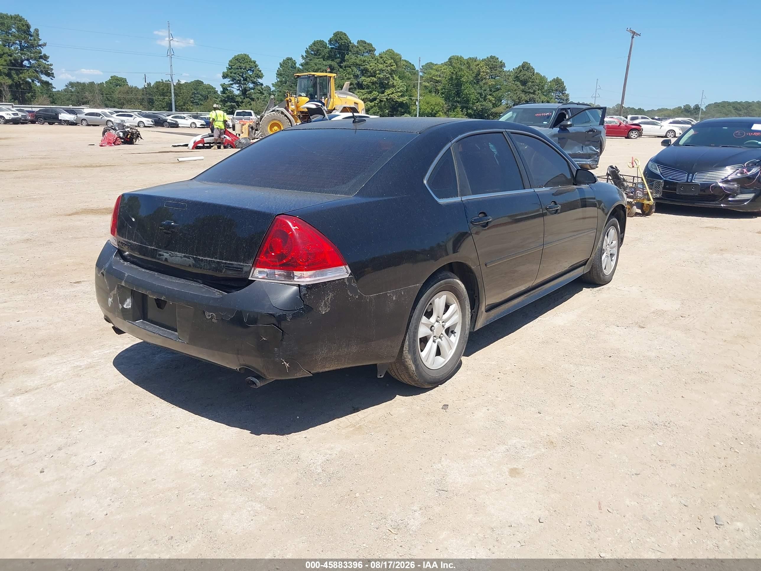 2012 Chevrolet Impala Ls Black vin: 2G1WF5E3XC1146870