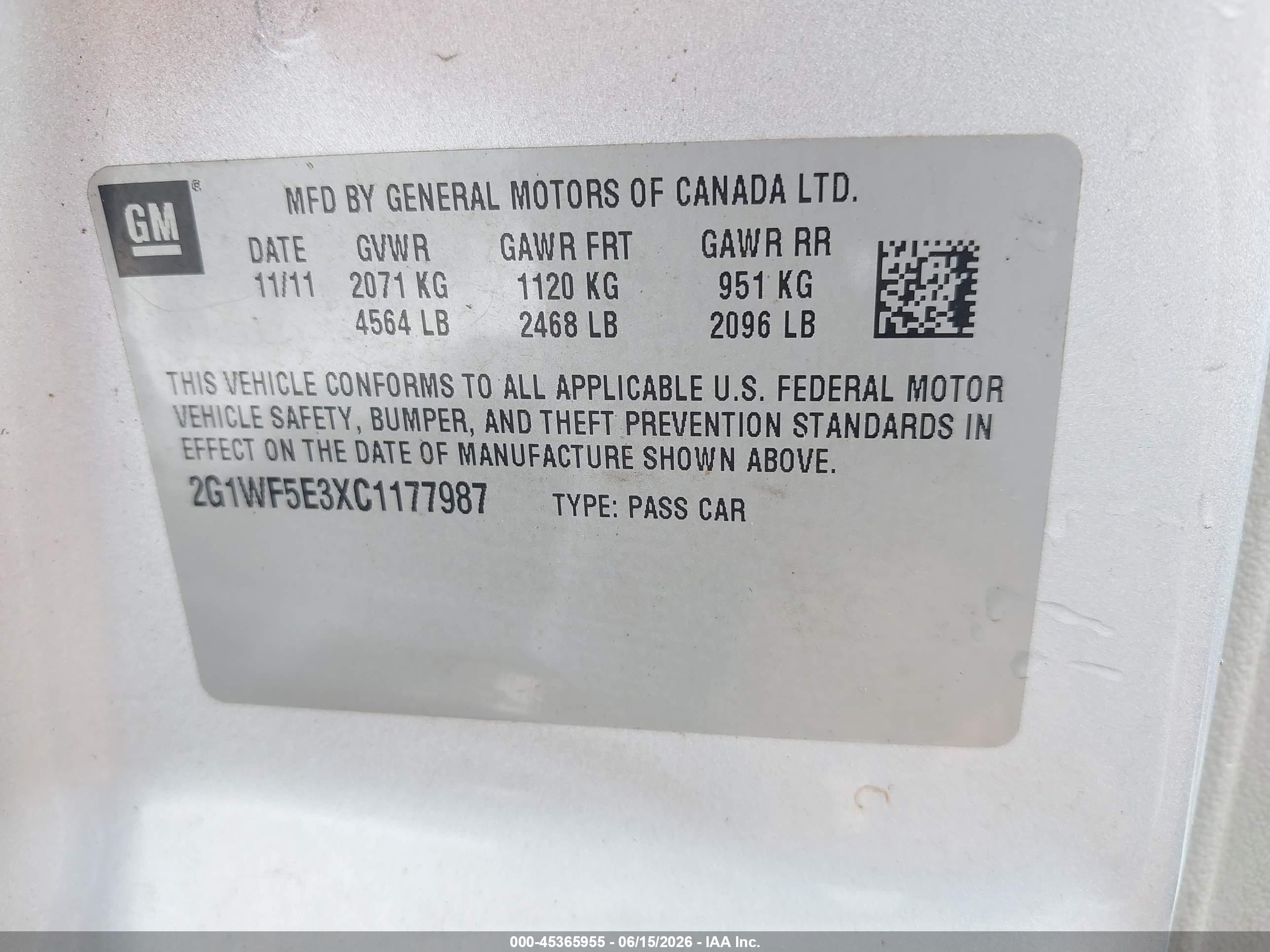 2012 Chevrolet Impala Ls Silver vin: 2G1WF5E3XC1177987