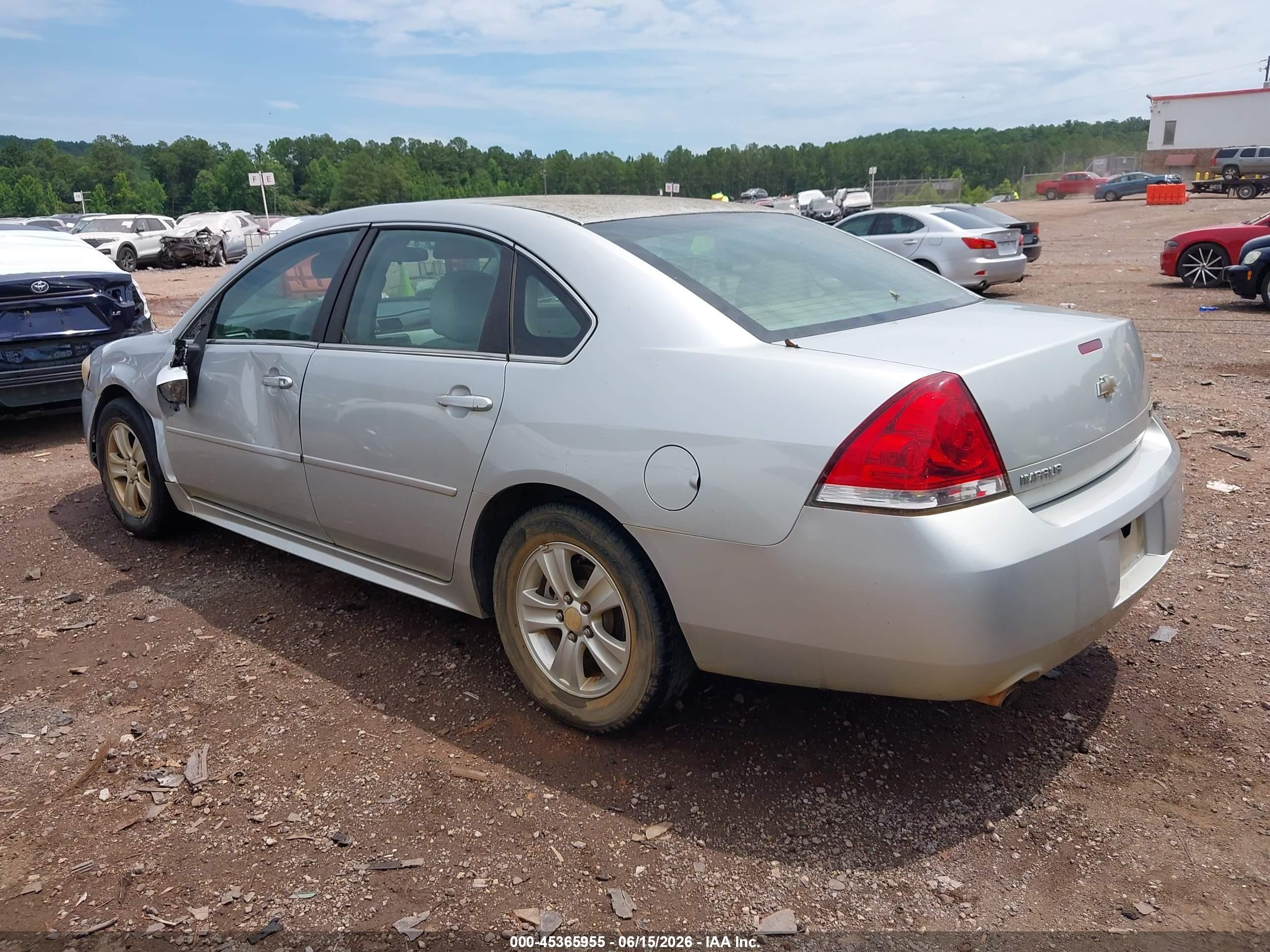 2012 Chevrolet Impala Ls Silver vin: 2G1WF5E3XC1177987