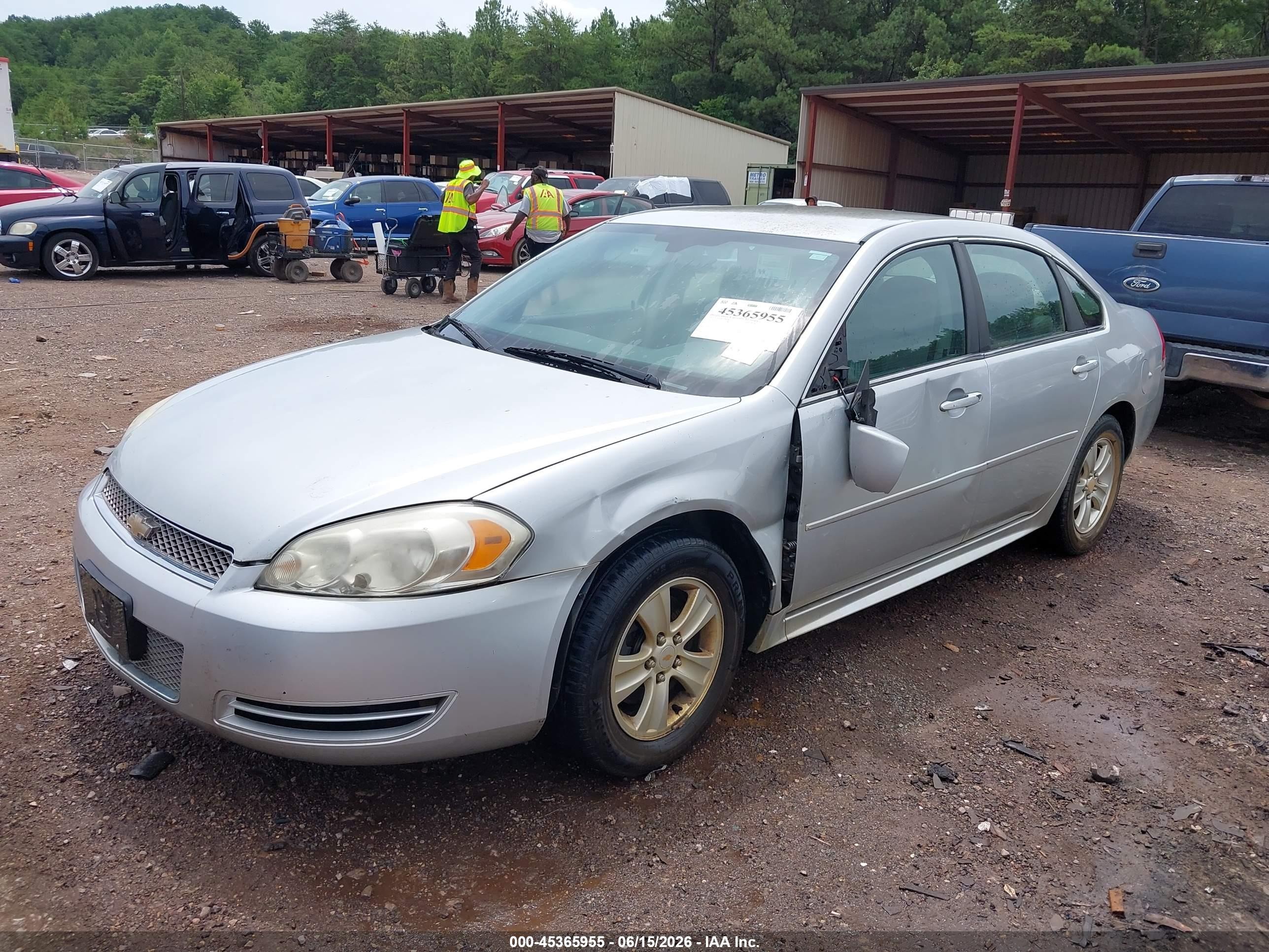 2012 Chevrolet Impala Ls Silver vin: 2G1WF5E3XC1177987