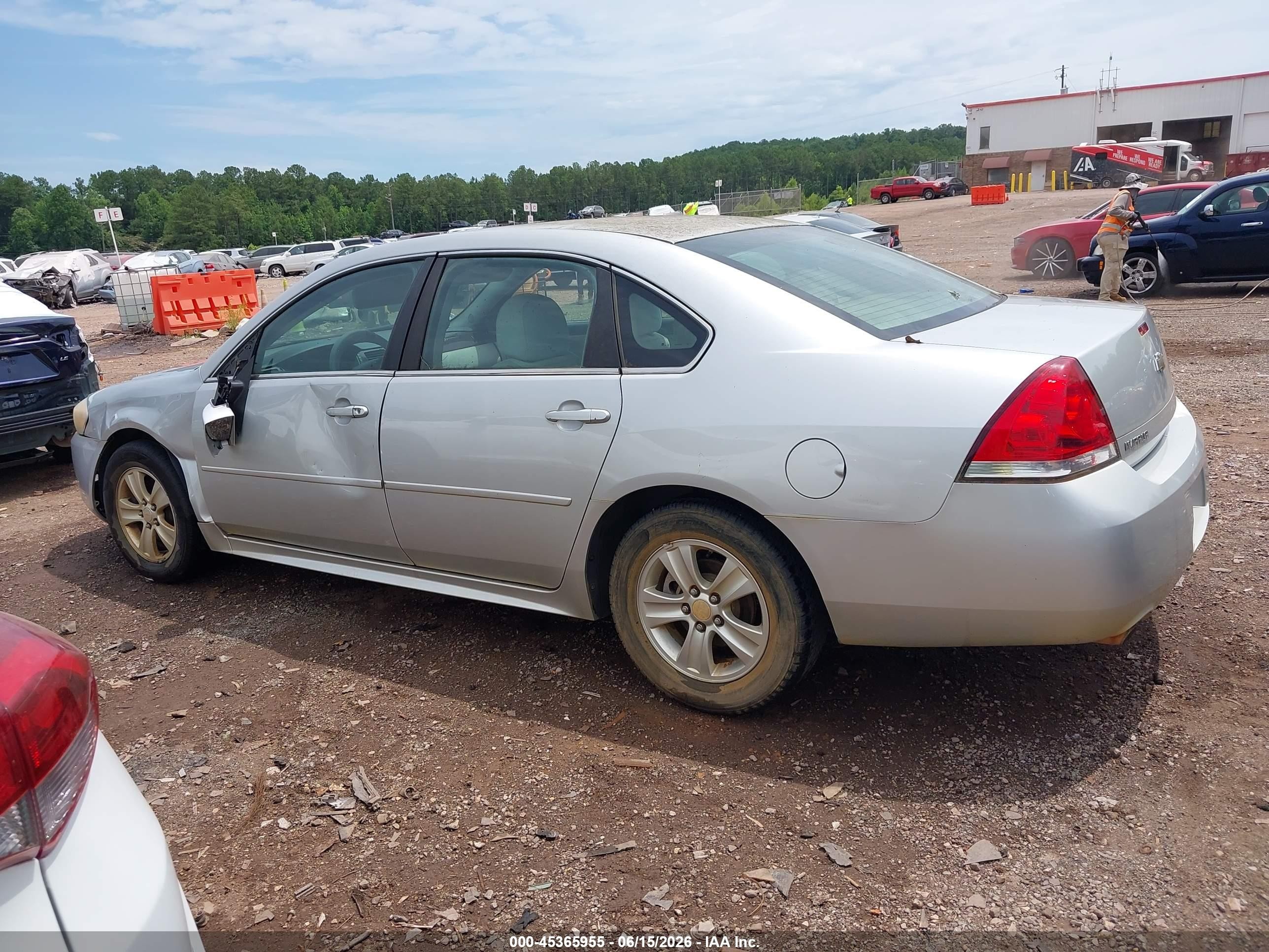2012 Chevrolet Impala Ls Silver vin: 2G1WF5E3XC1177987